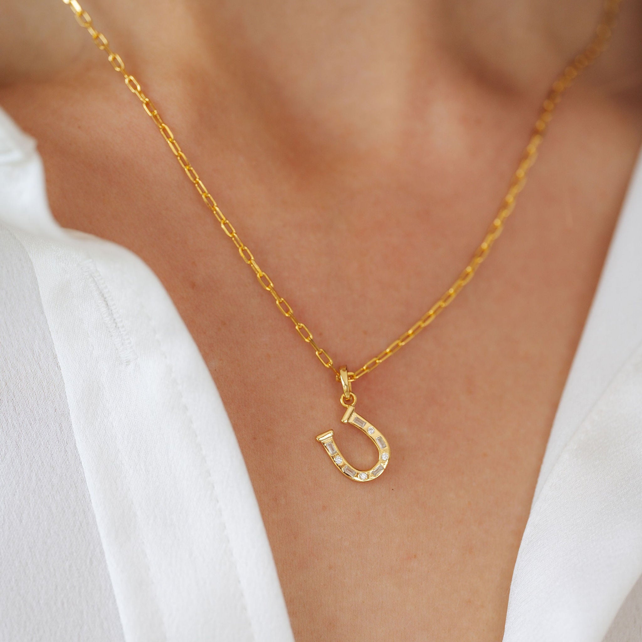アクセサリー sjx HORSESHOE CHARM + GOLD CHAIN 50cm sjx HORSESHOE CHARM + GOLD CHAIN 50cm