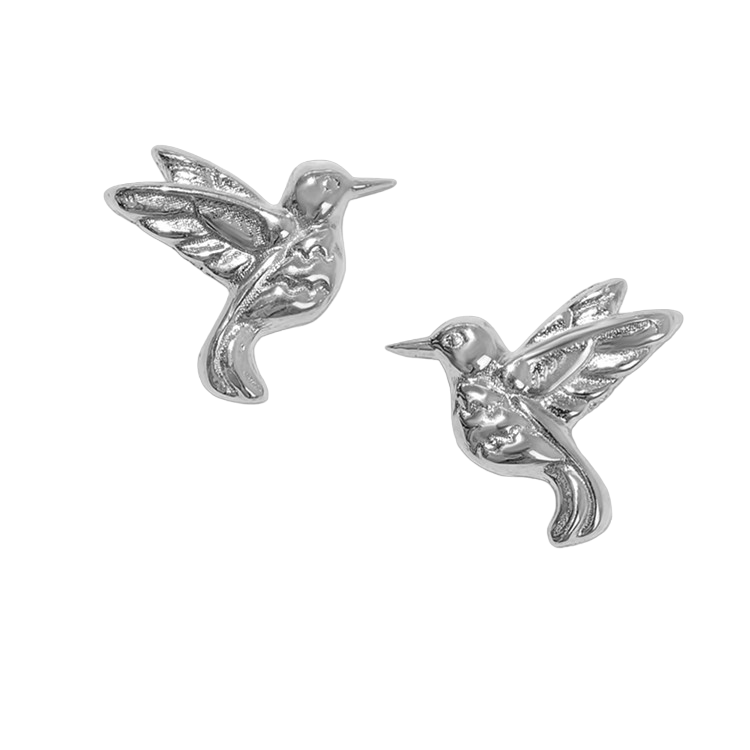 Silver forest 2025 hummingbird earrings