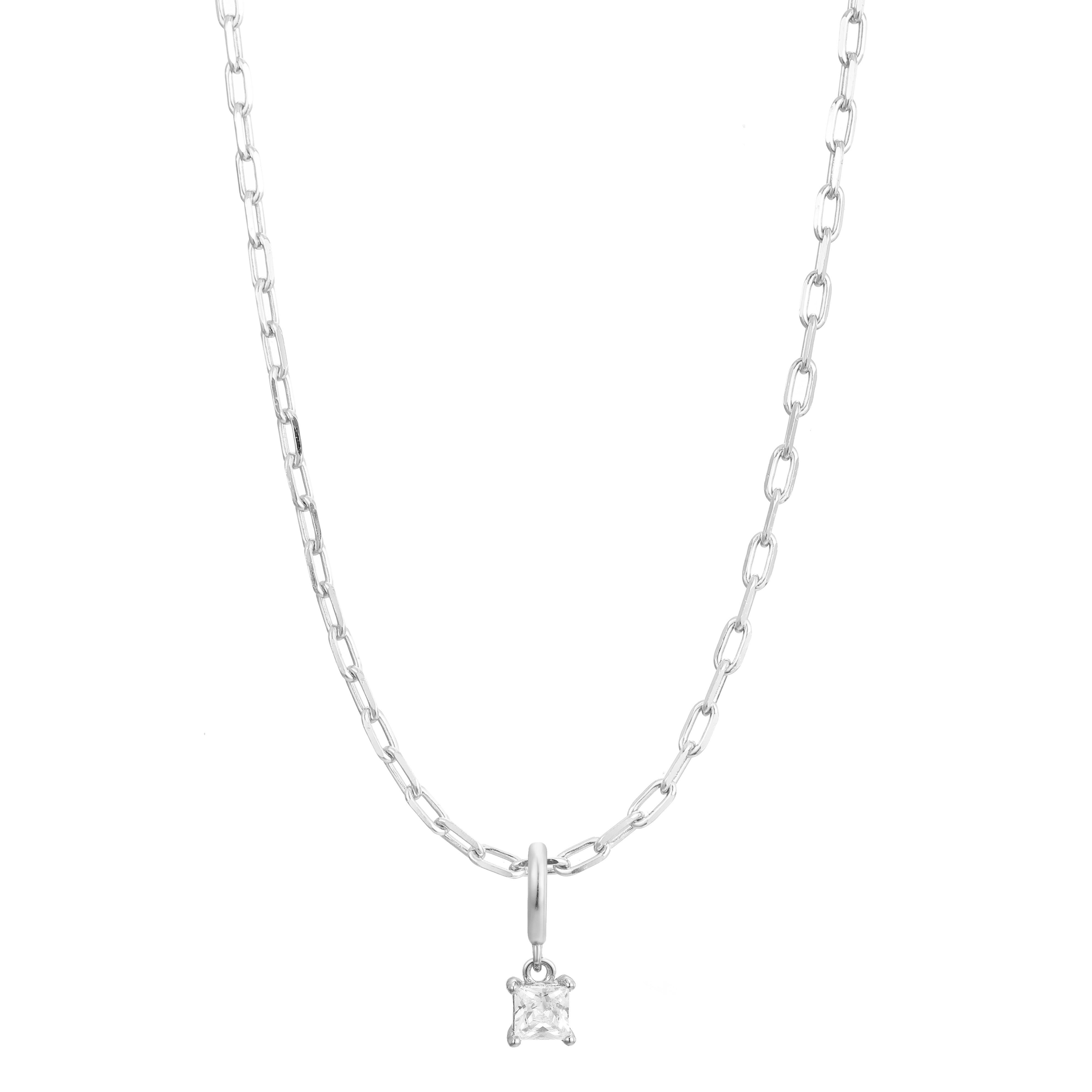 April Birthstone Necklace Charm