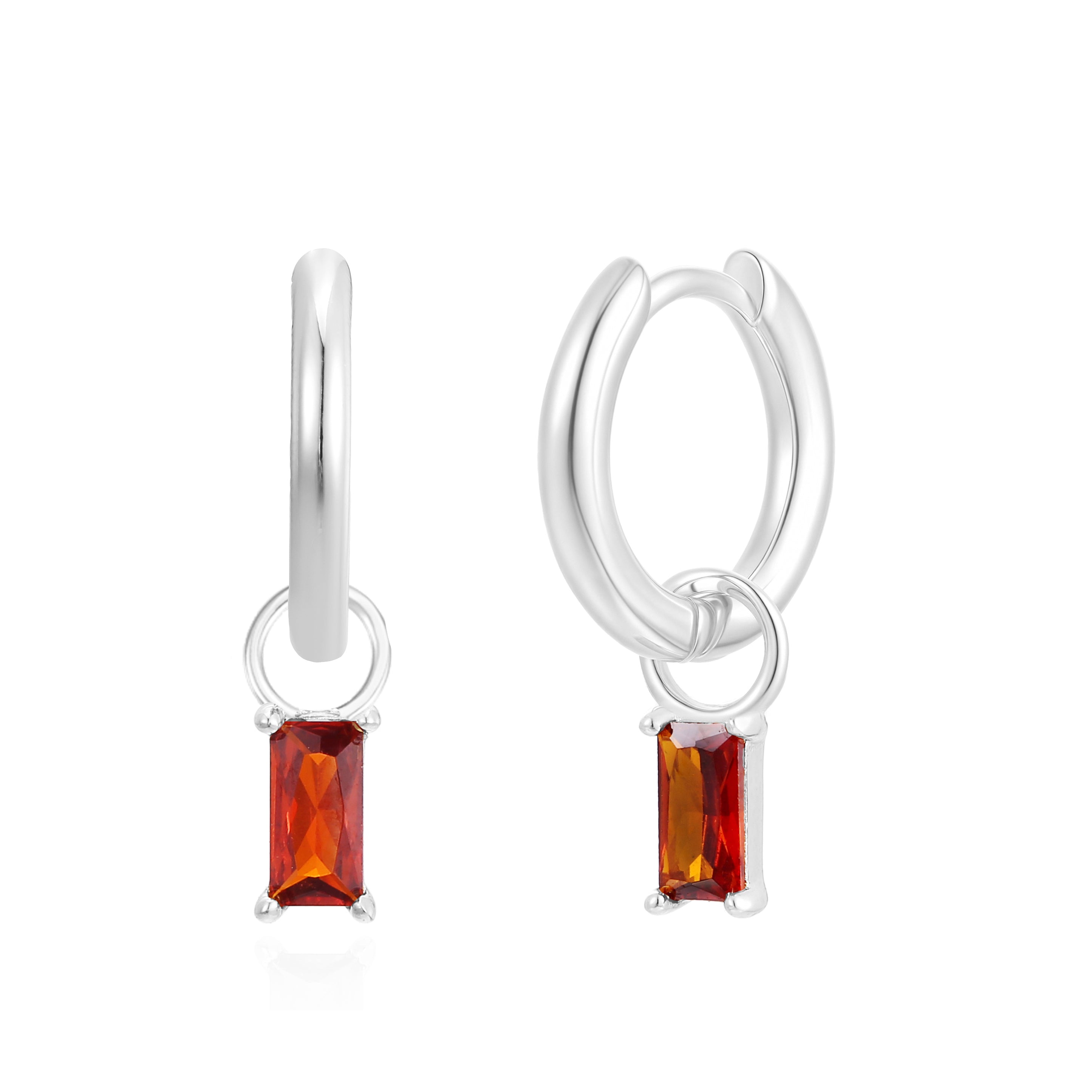 January Birthstone Earring Charm
