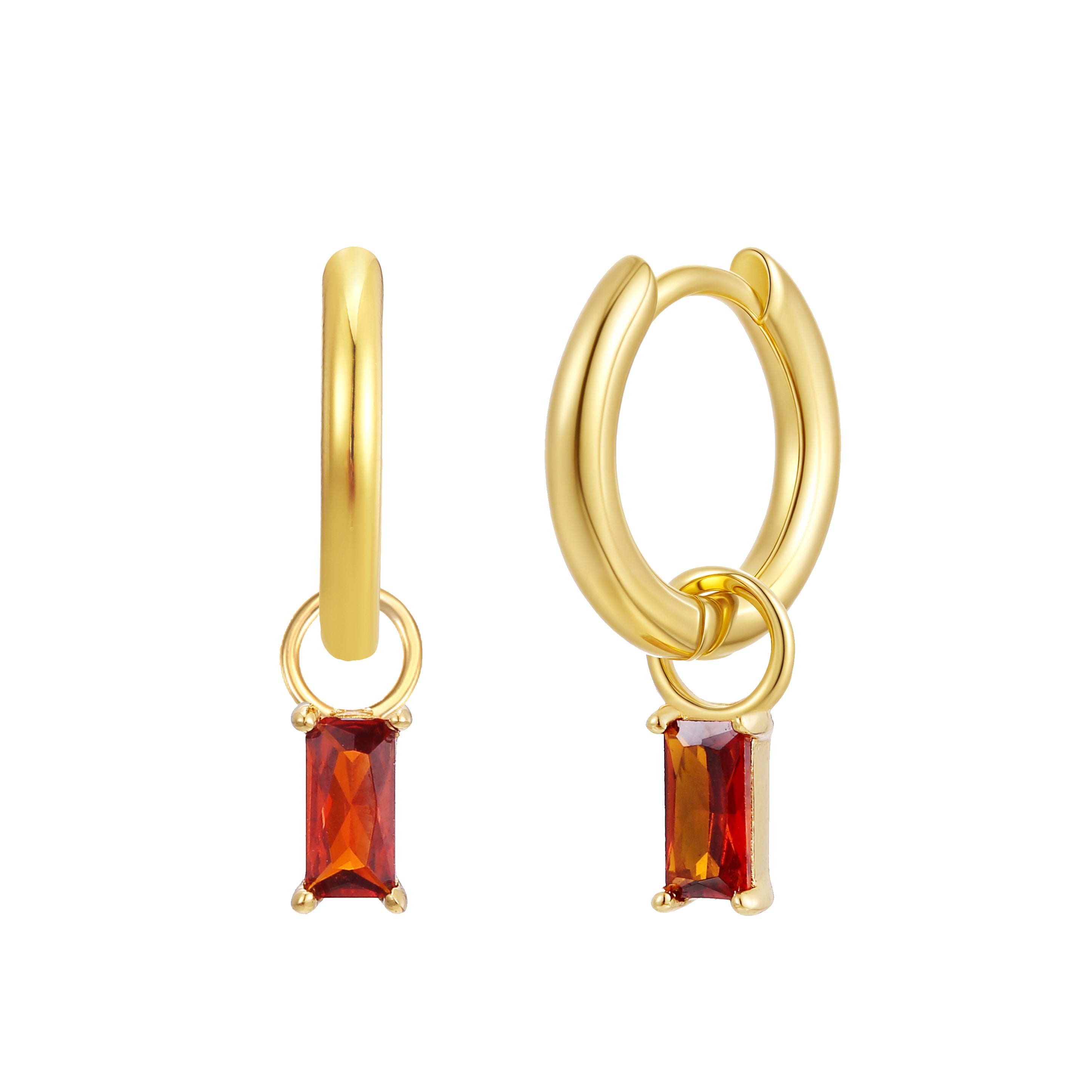 January Birthstone Earring Charm