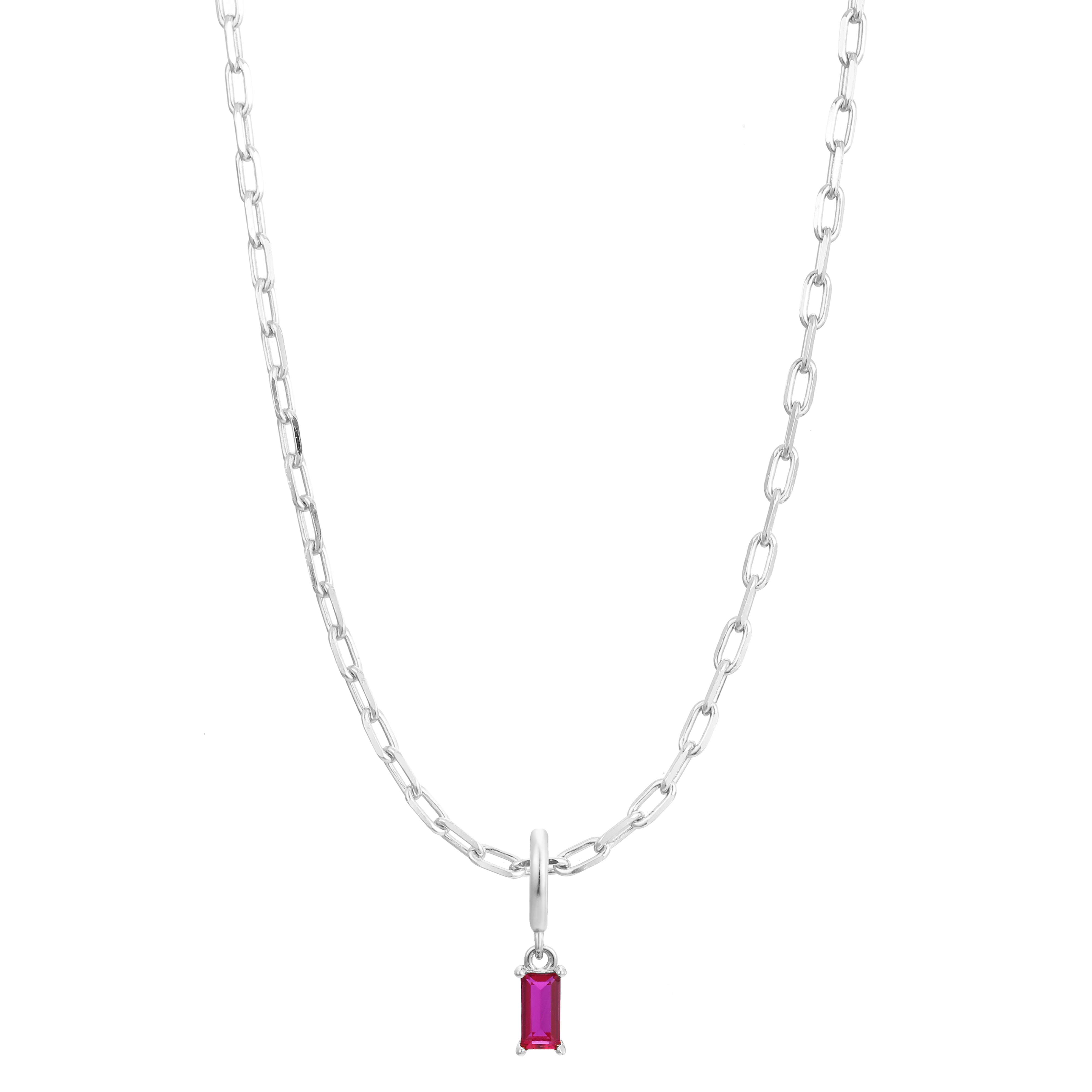 July Birthstone Necklace Charm