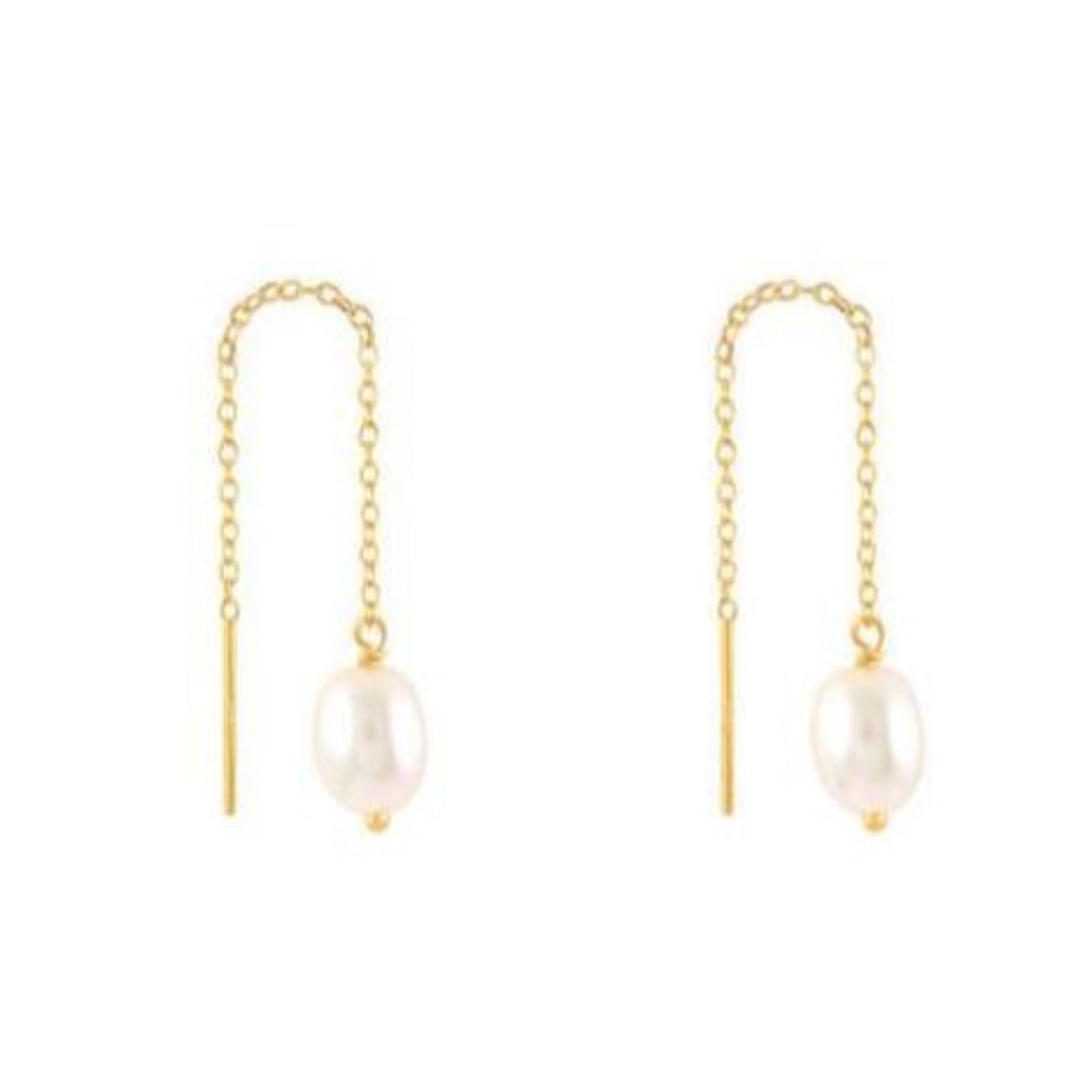 Pearl Threader Earrings