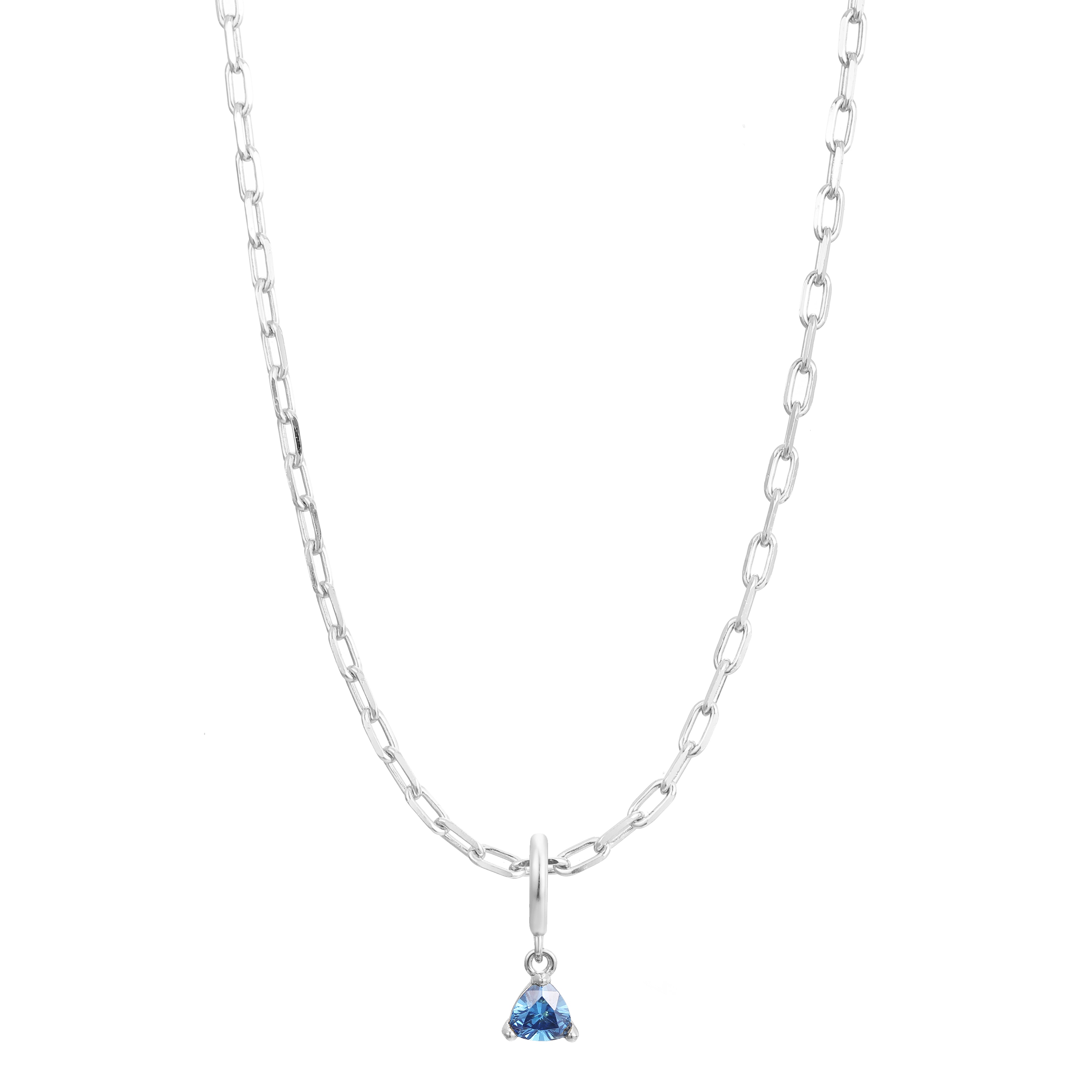 December Birthstone Necklace Charm