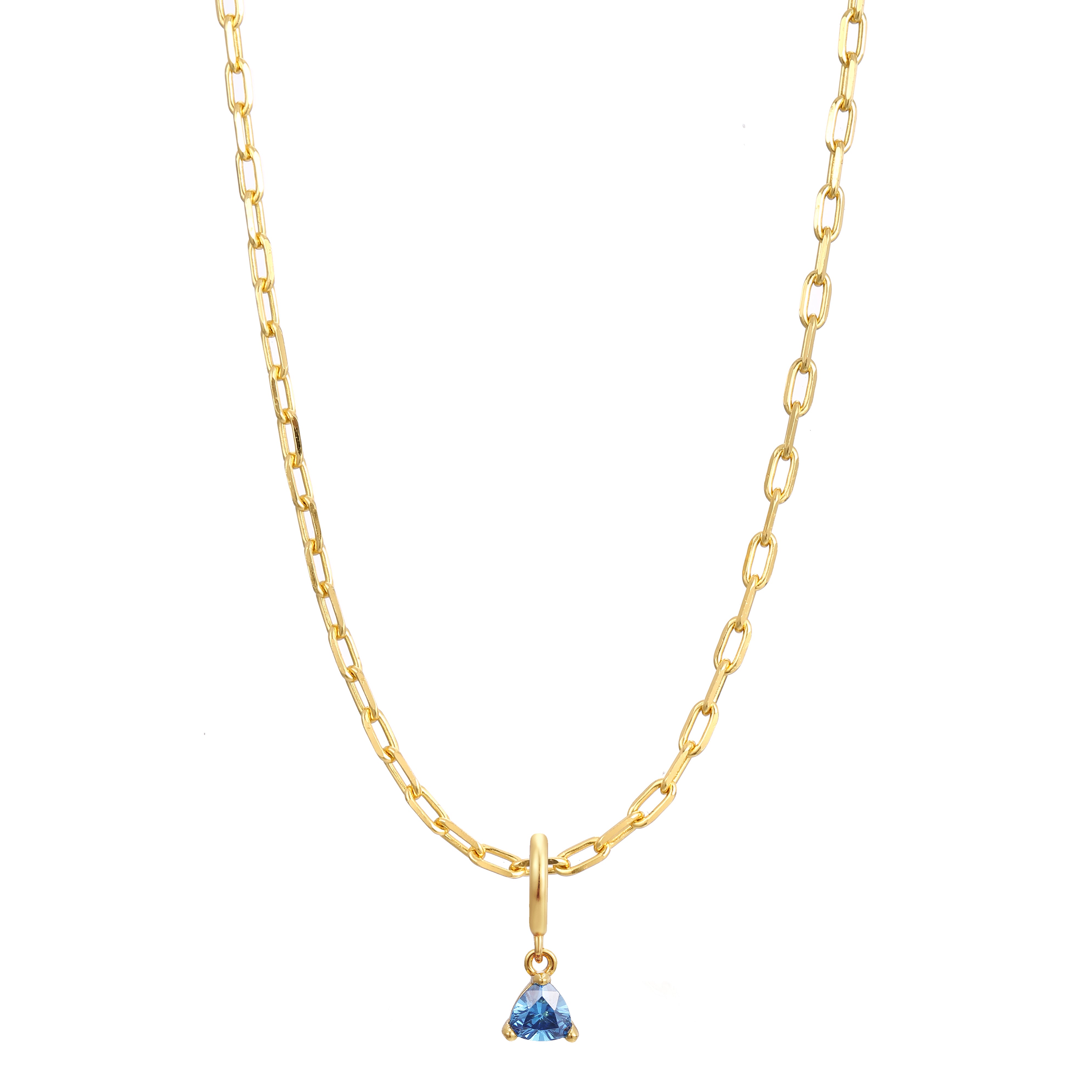 December Birthstone Necklace Charm