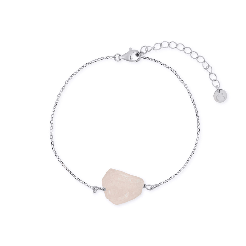 Rose Quartz Pebble Bracelet