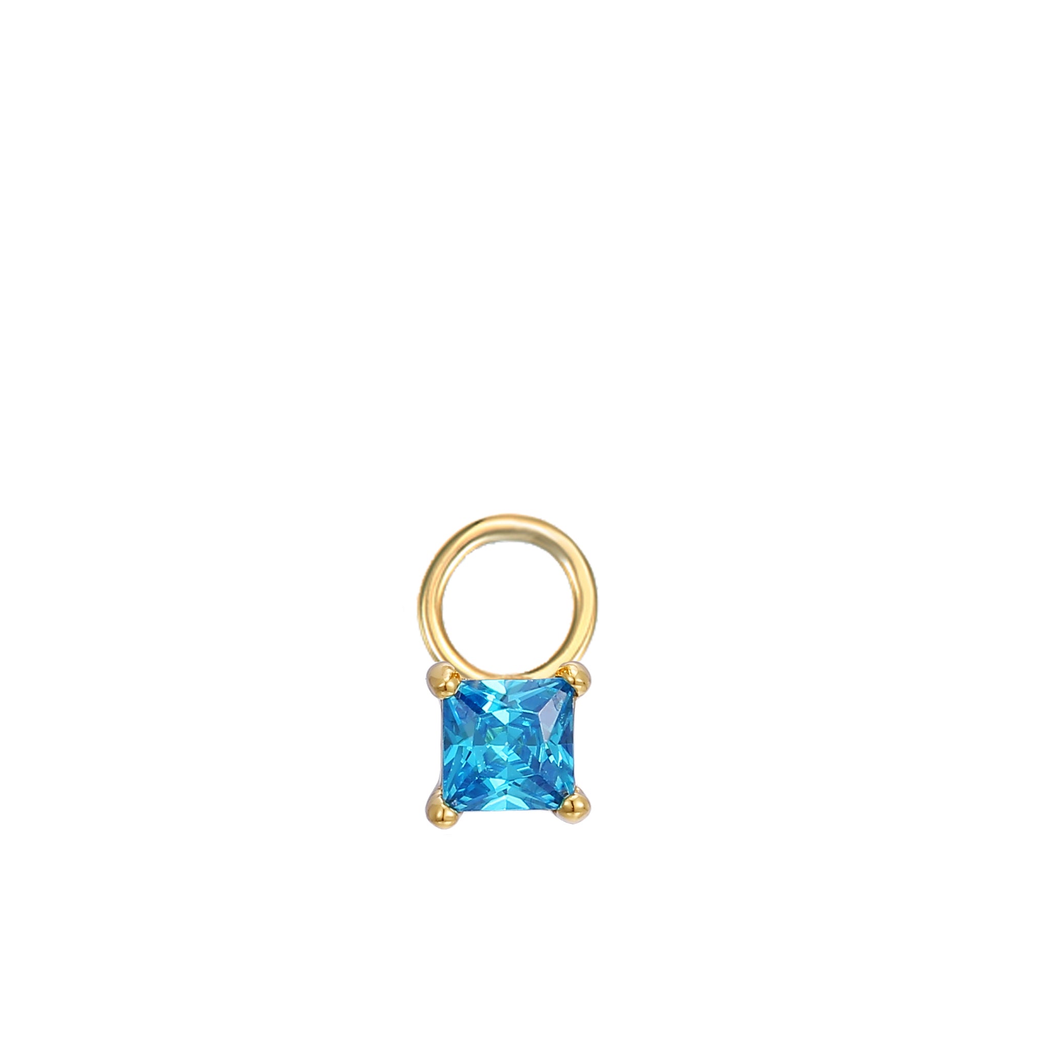 March Birthstone Earring Charm