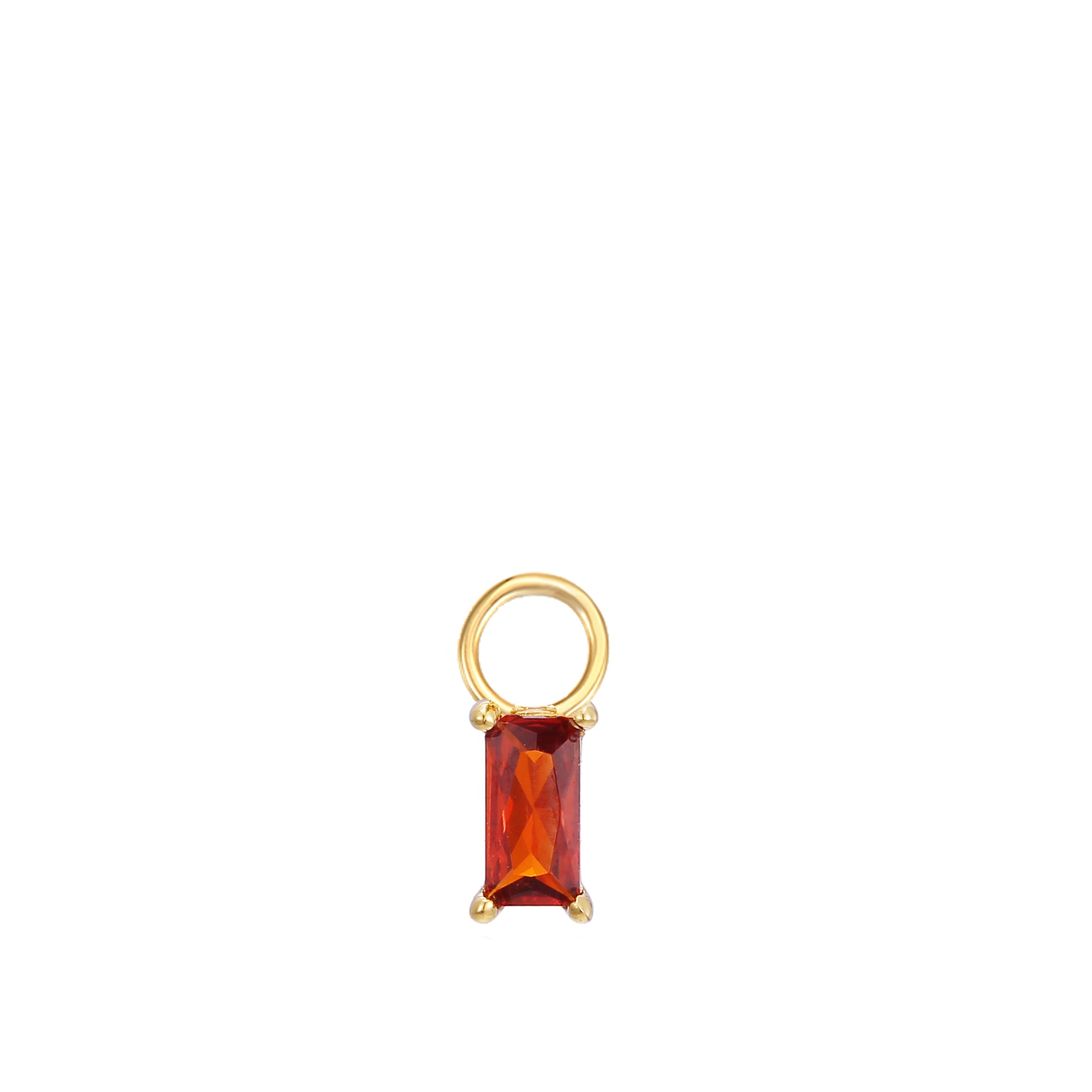 January Birthstone Earring Charm
