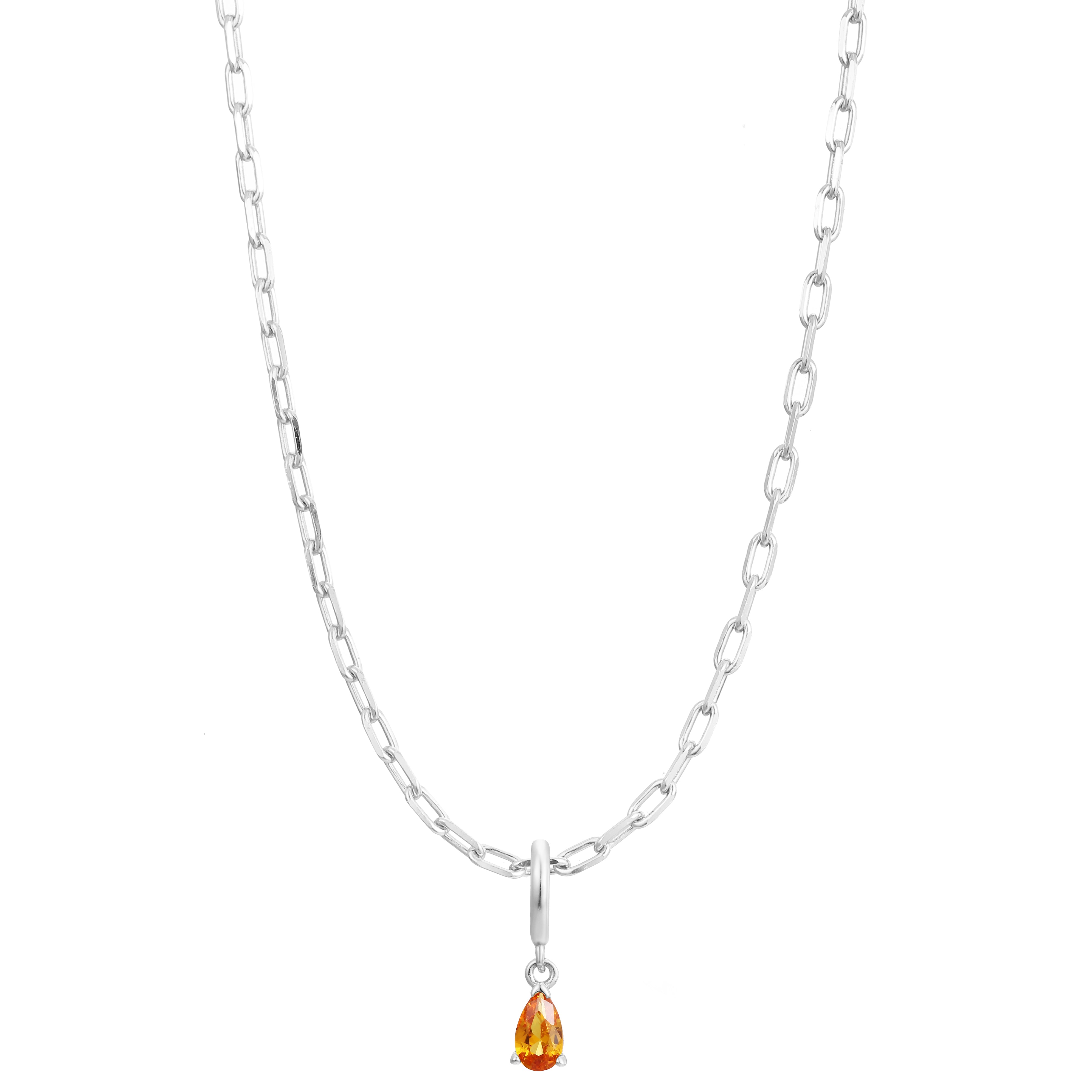 November Birthstone Necklace Charm