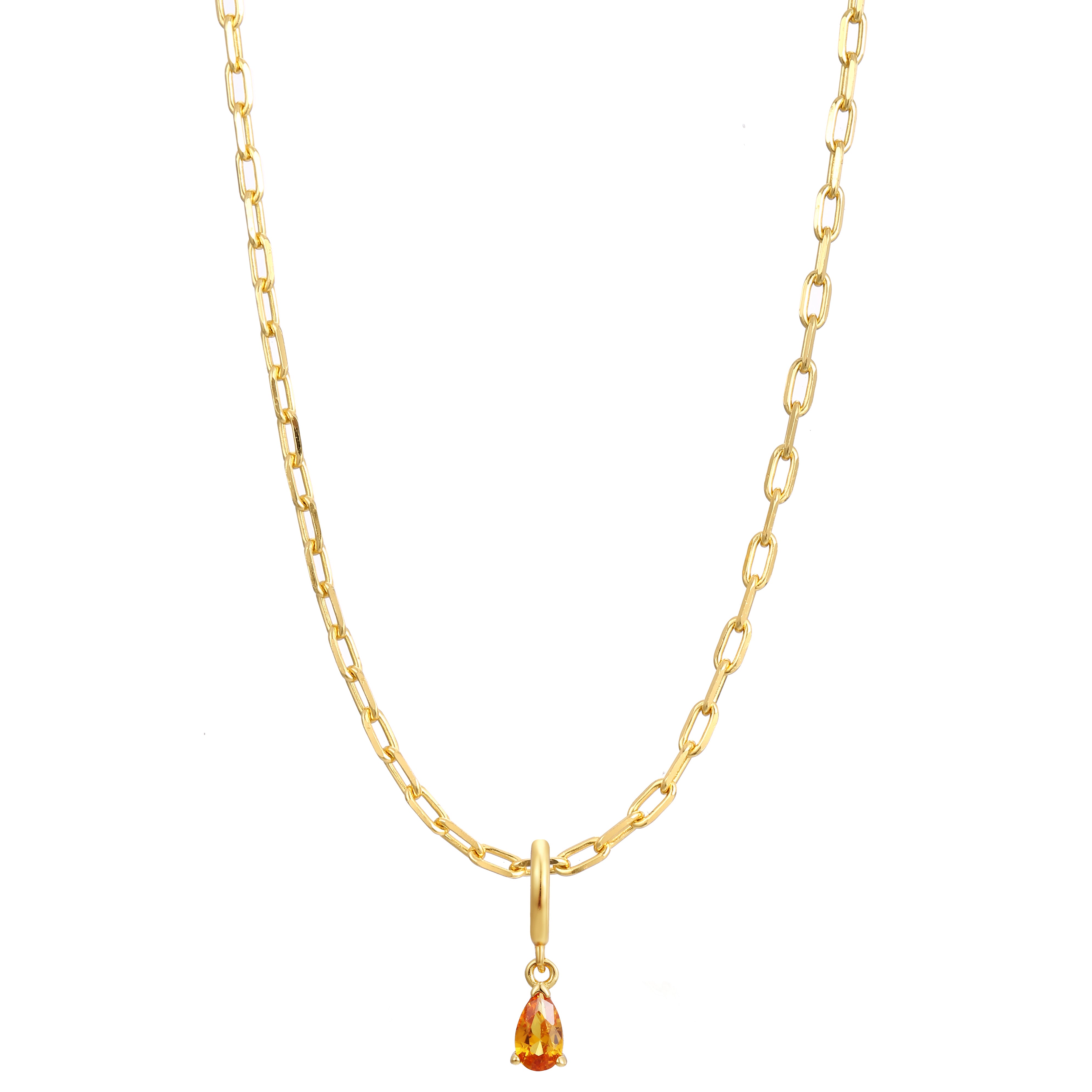 November Birthstone Necklace Charm