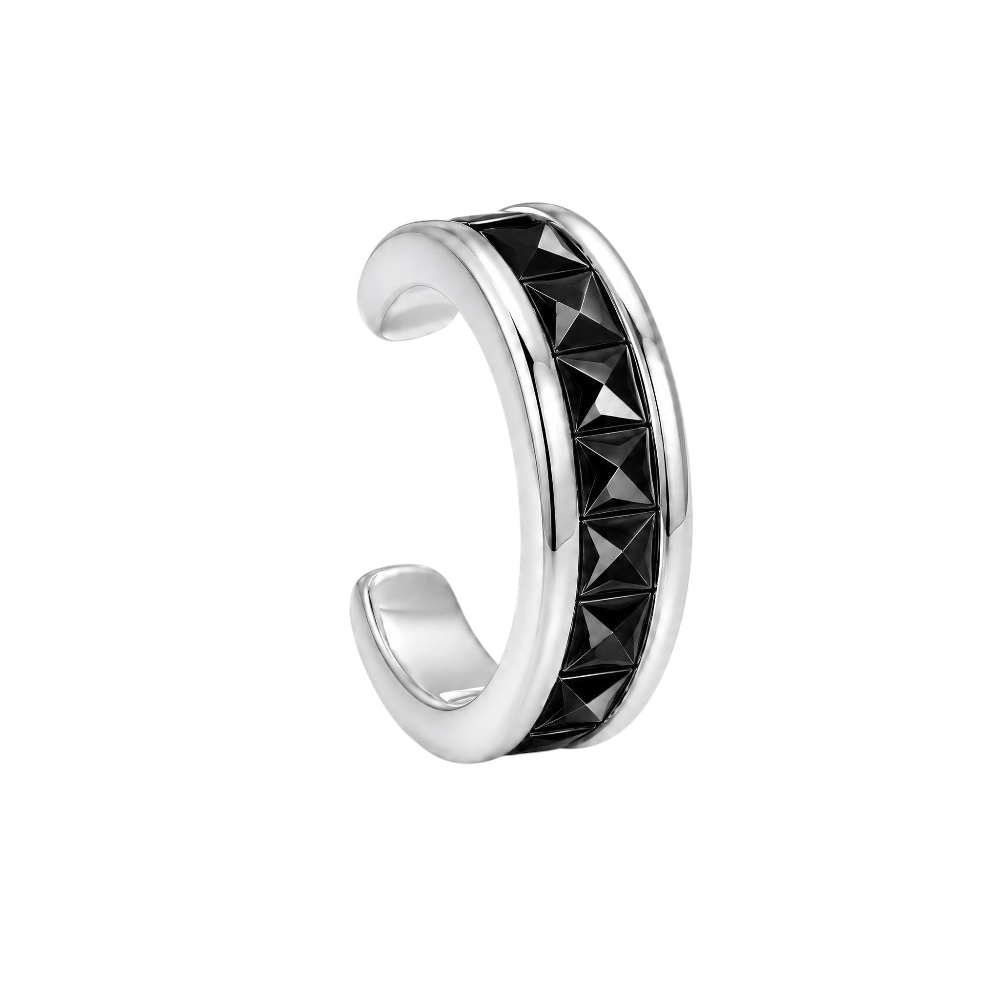 Black Baguette Ear Cuff