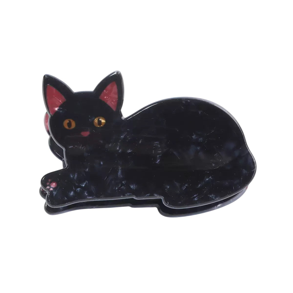 Black Cat Claw Clip