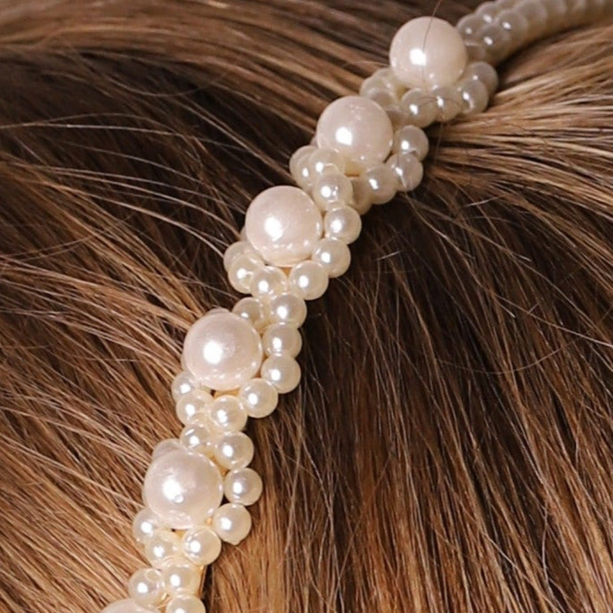 Asymmetric Pearl Headband
