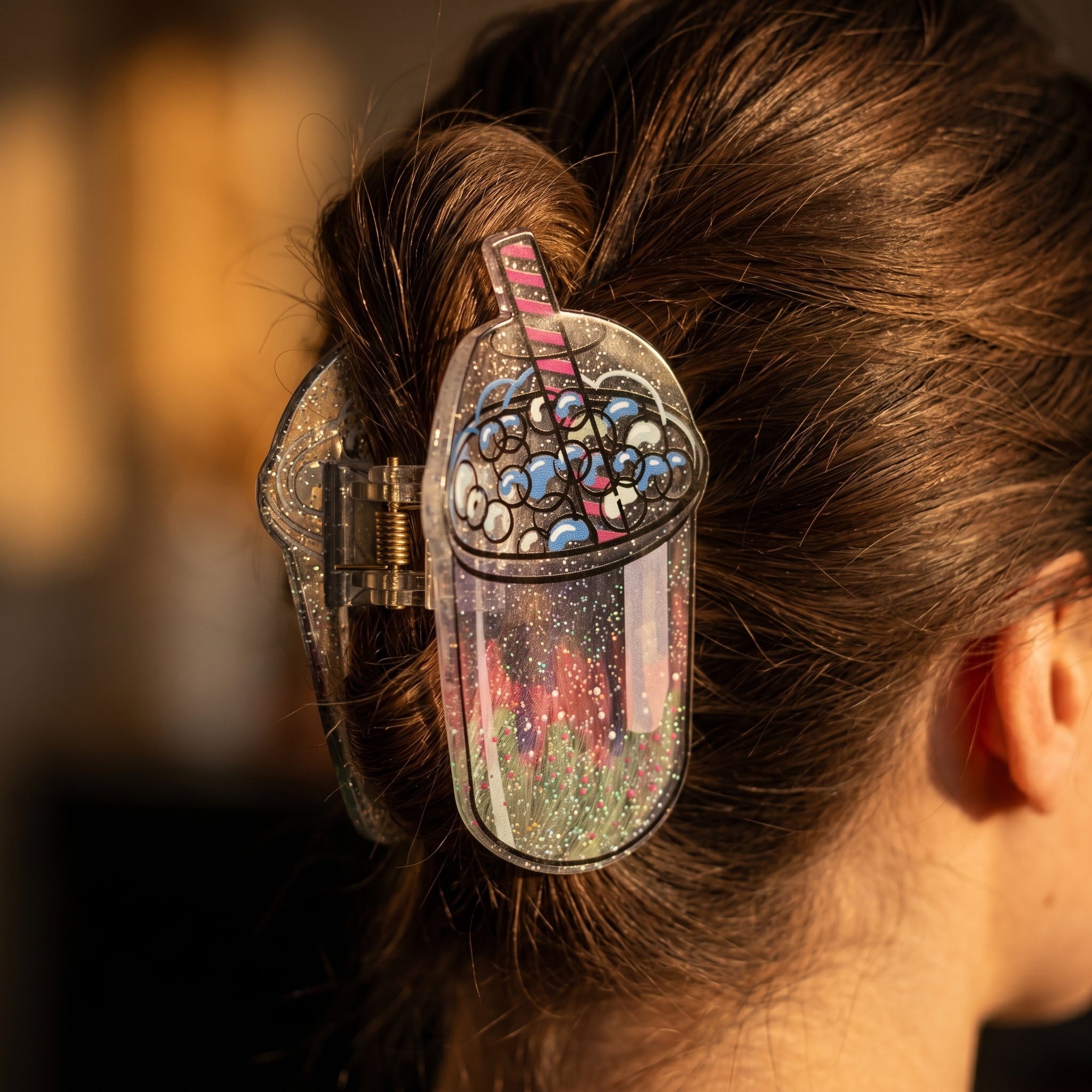 Bubble Tea Claw Clip