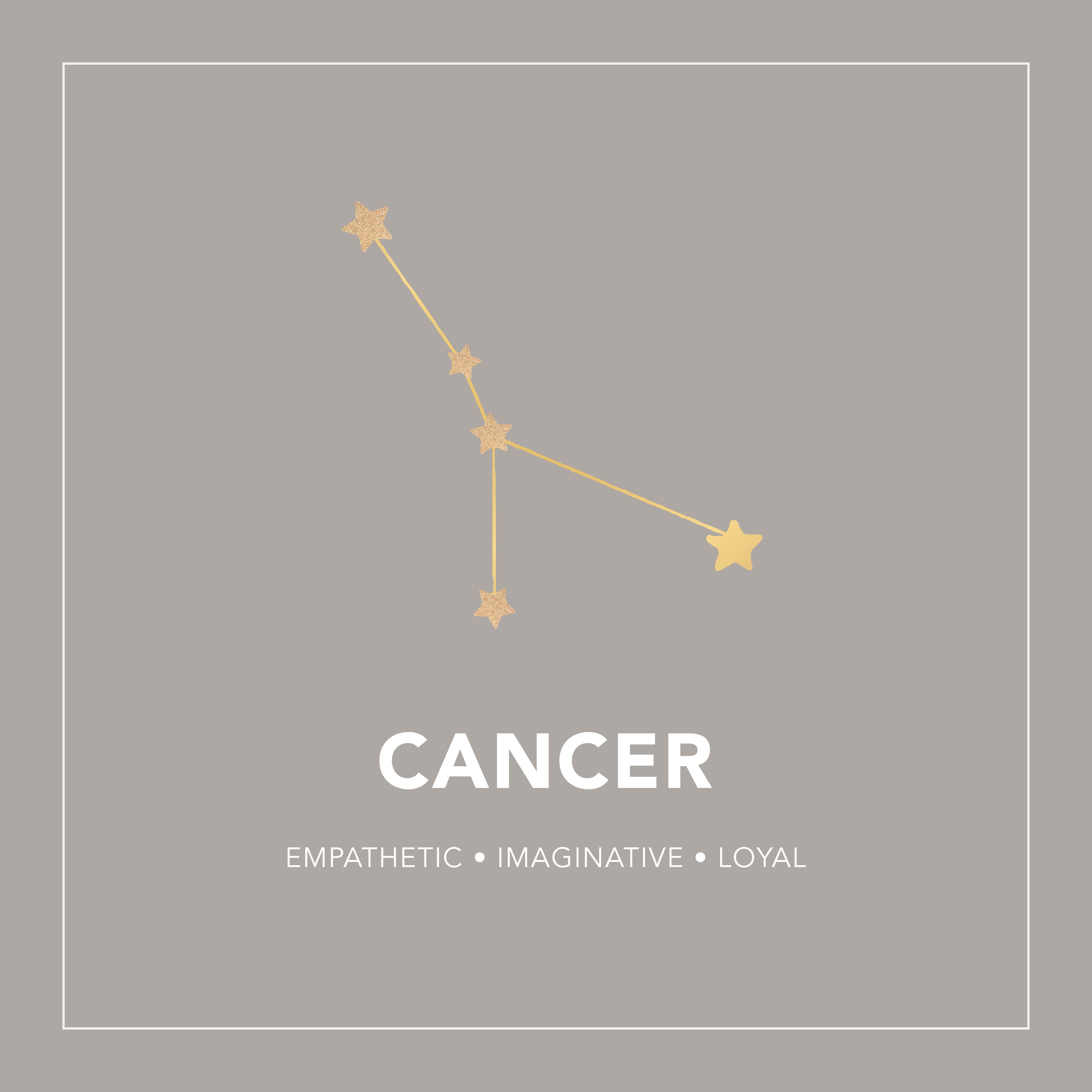 Cancer Zodiac Constellation Bracelet