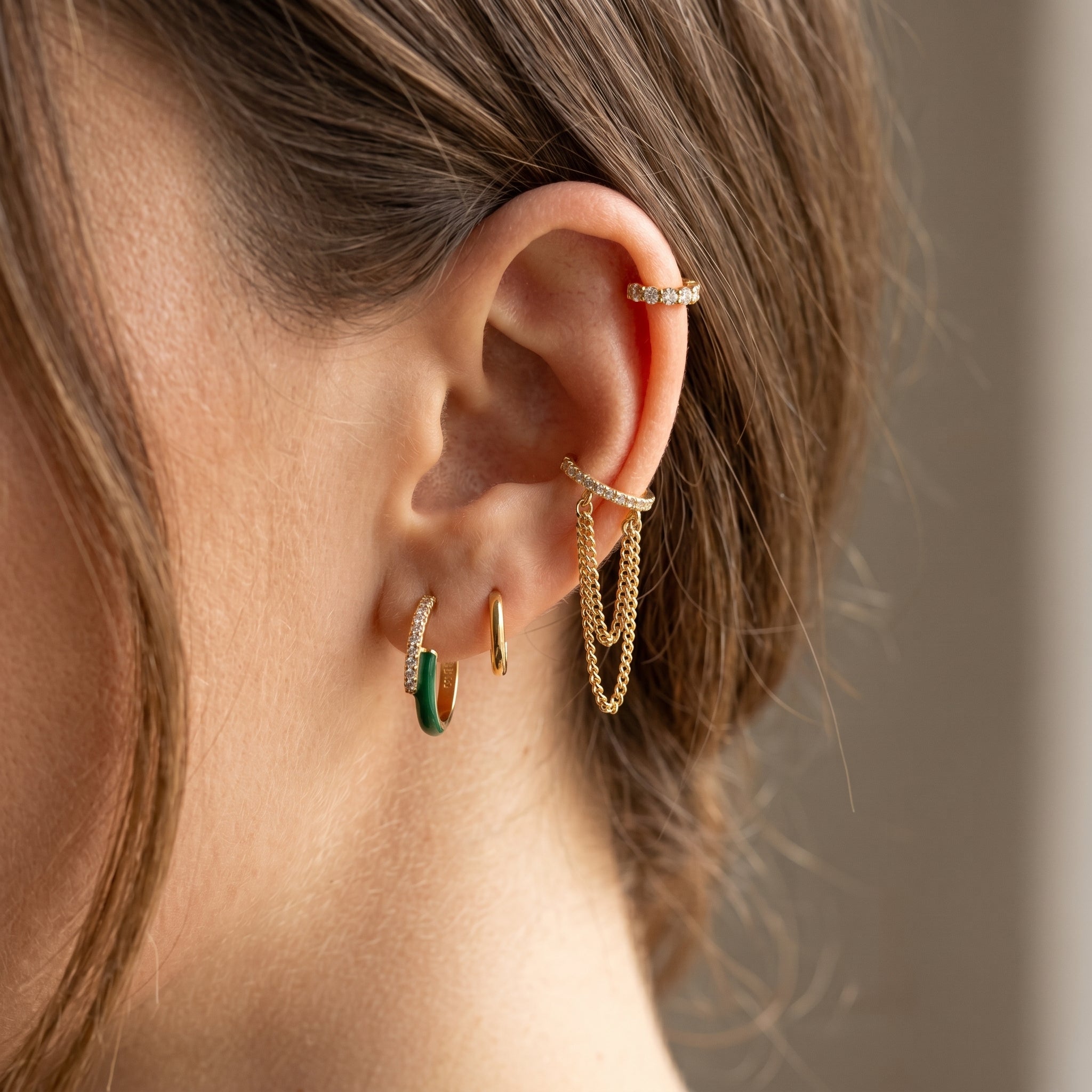 Chain Drop Ear Cuff