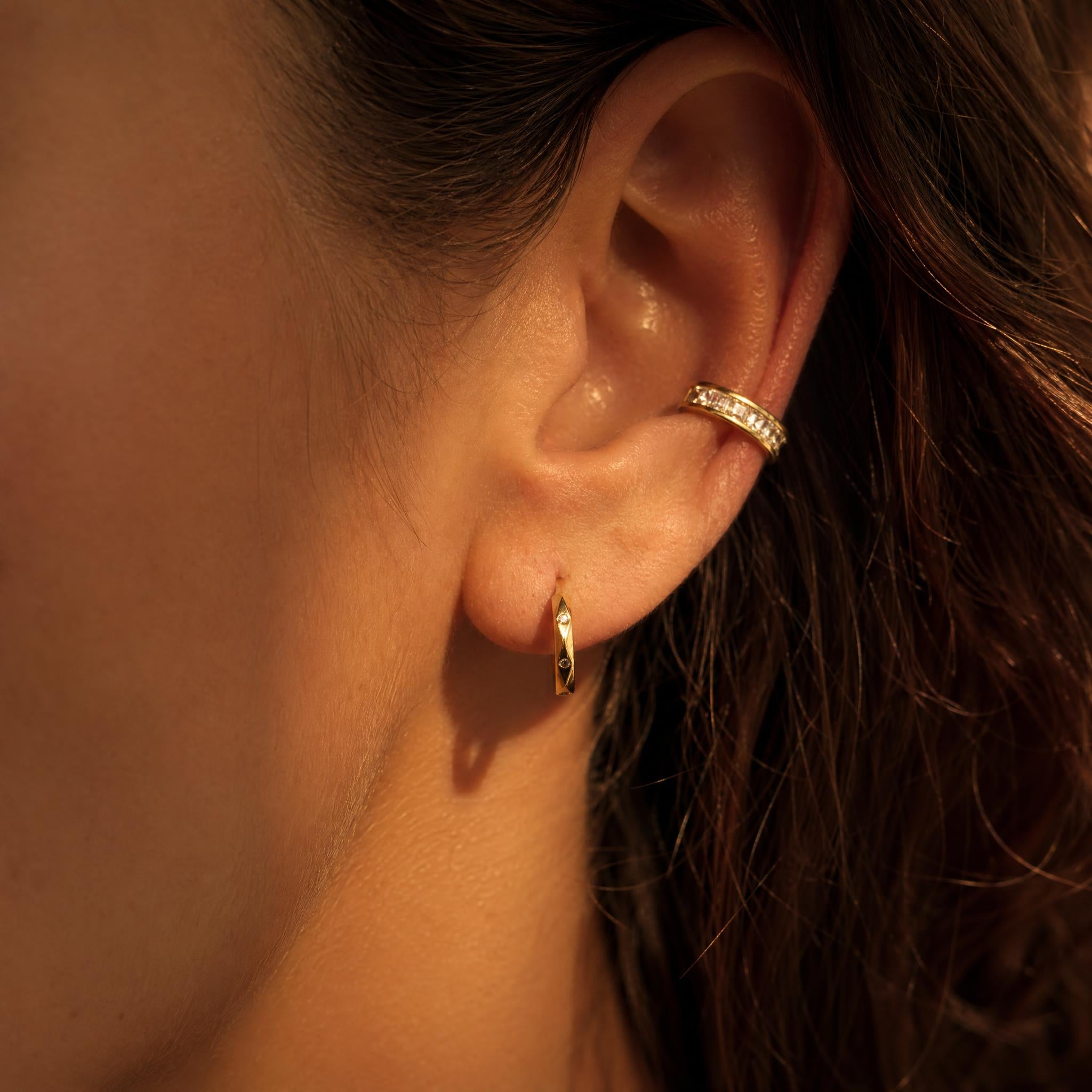 Crystal Baguette Ear Cuff