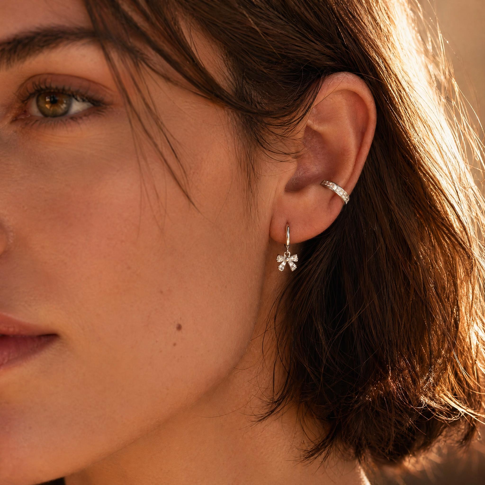 Crystal Baguette Ear Cuff