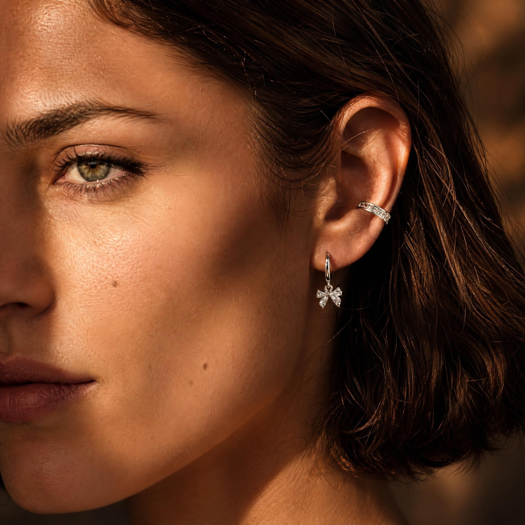 Crystal Baguette Ear Cuff