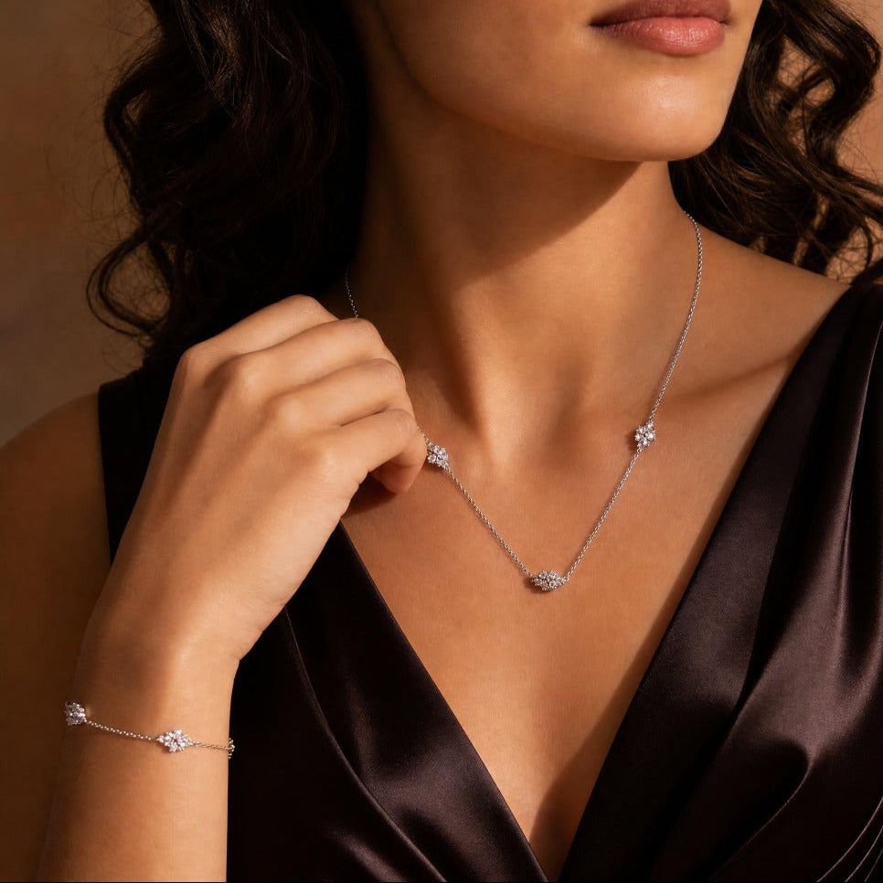 Crystal Cluster Station Bracelet