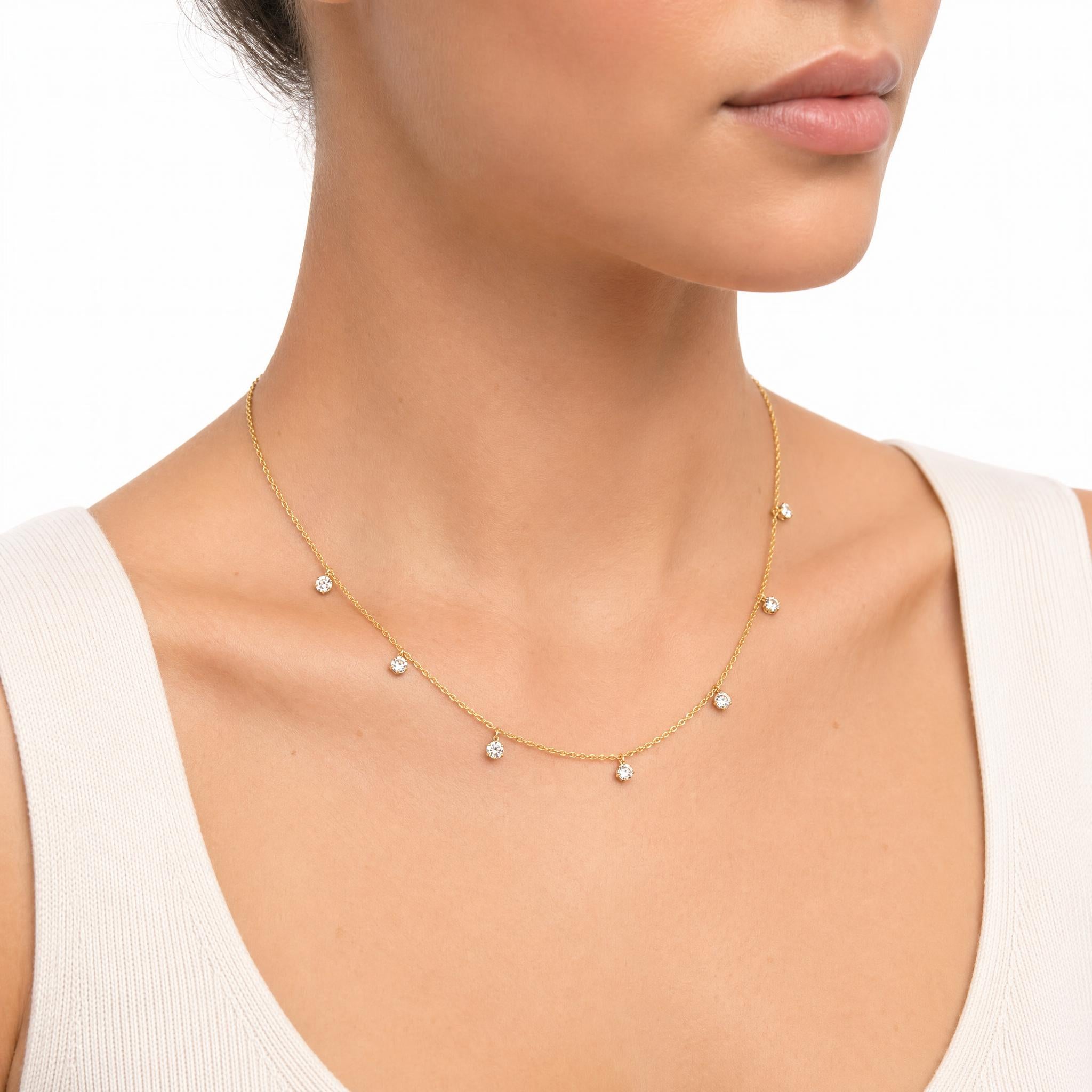 Crystal Gemstone Necklace