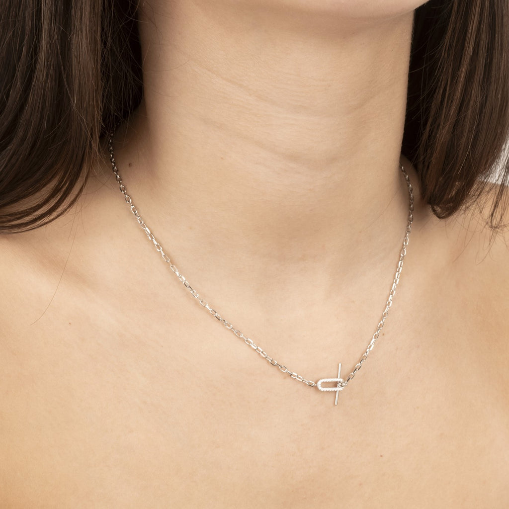 Paperclip Toggle Necklace