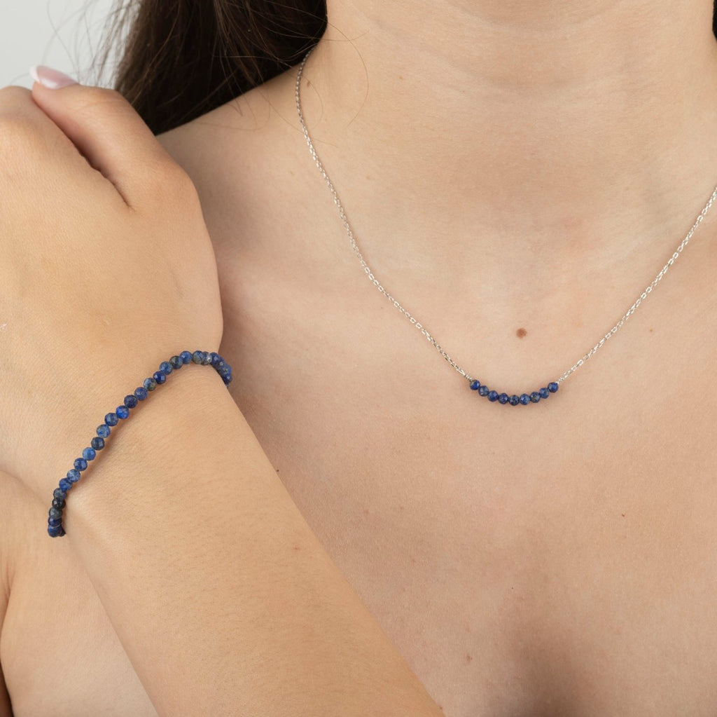 Blue Lapis Beads Necklace