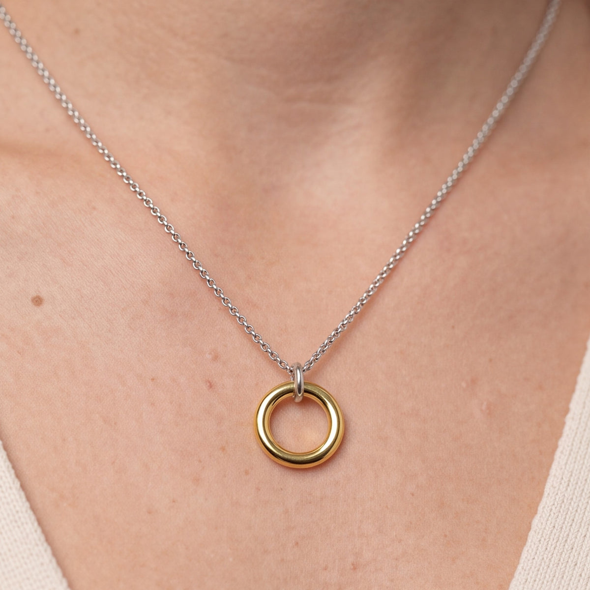 Two Tone Door Knocker Pendant