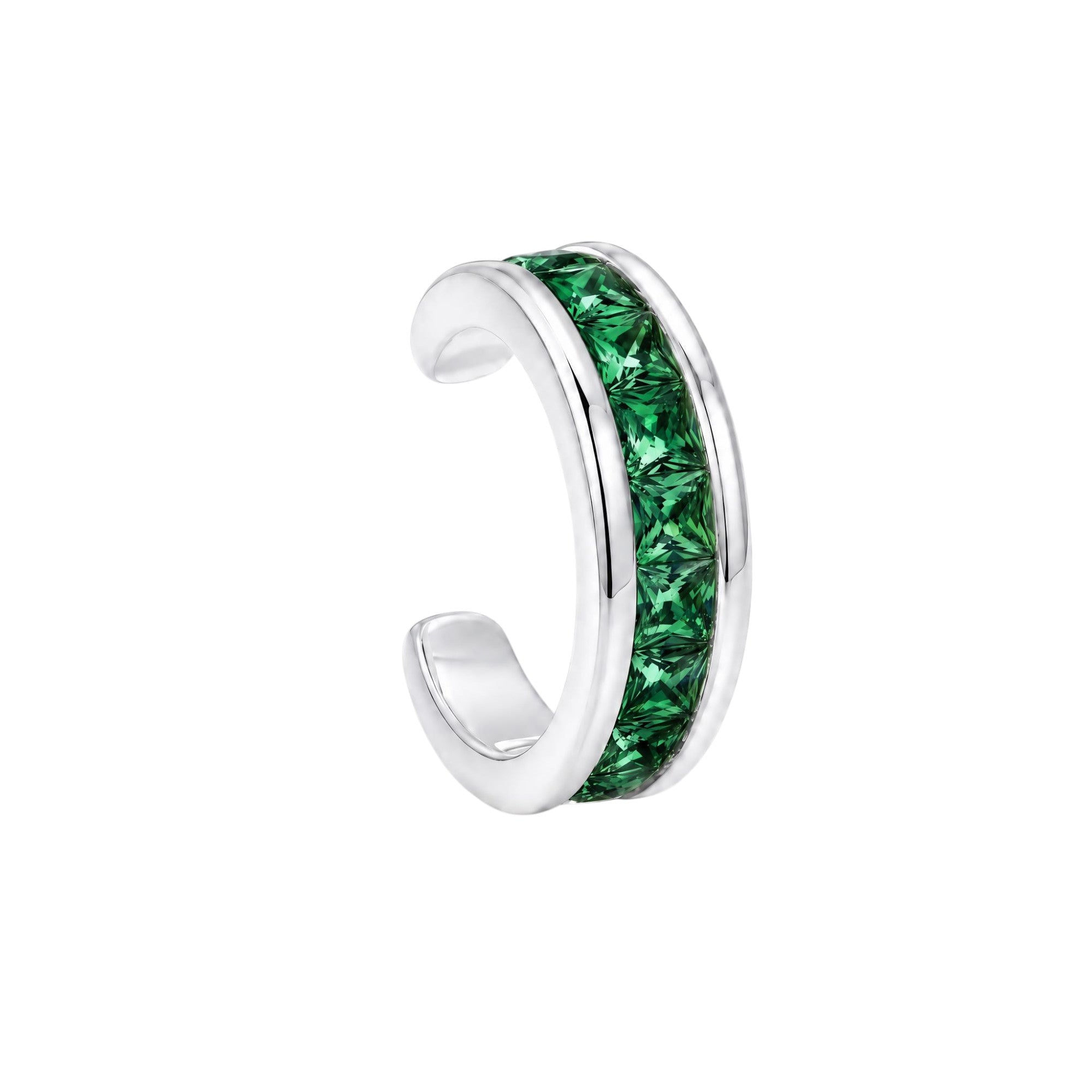 Emerald Baguette Ear Cuff