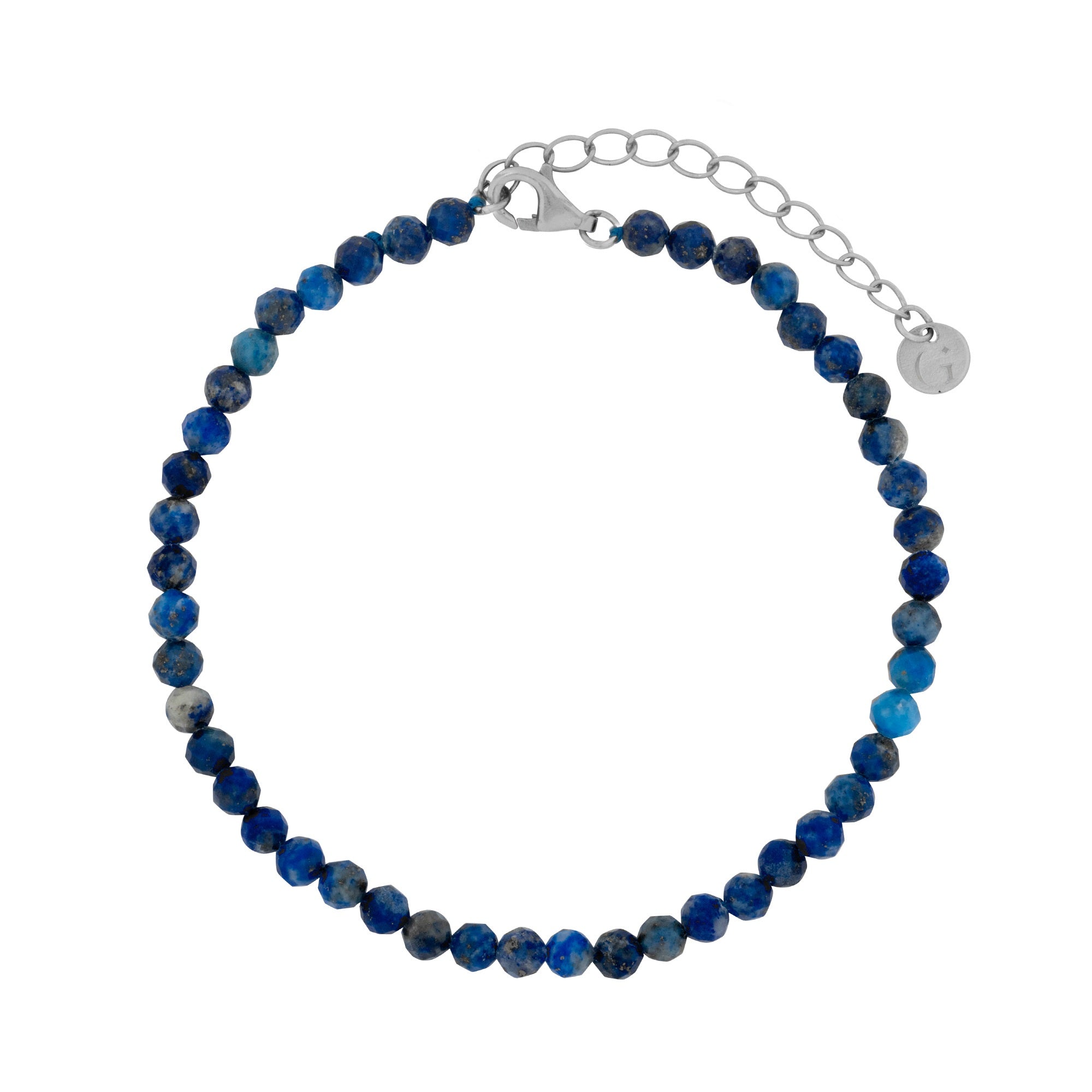 Blue Lapis Beaded Bracelet