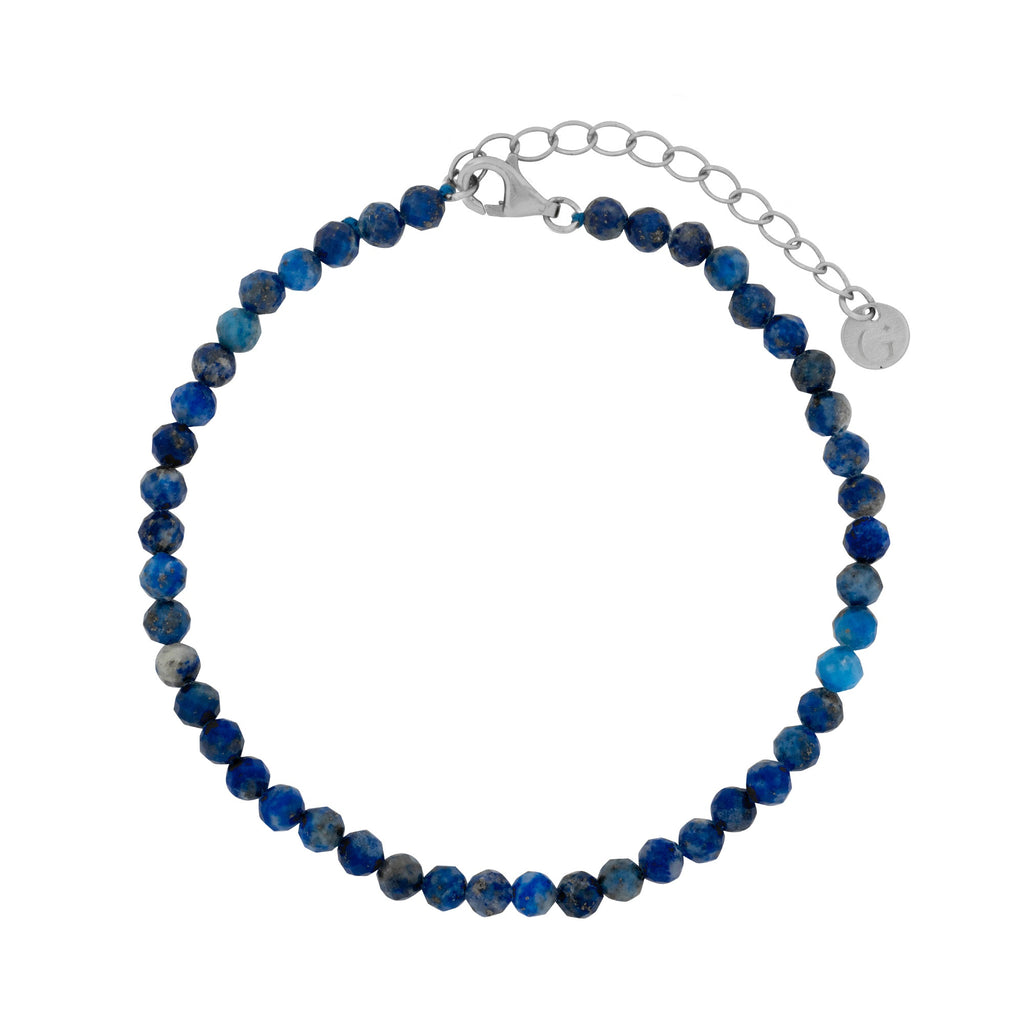 Blue Lapis Beaded Bracelet