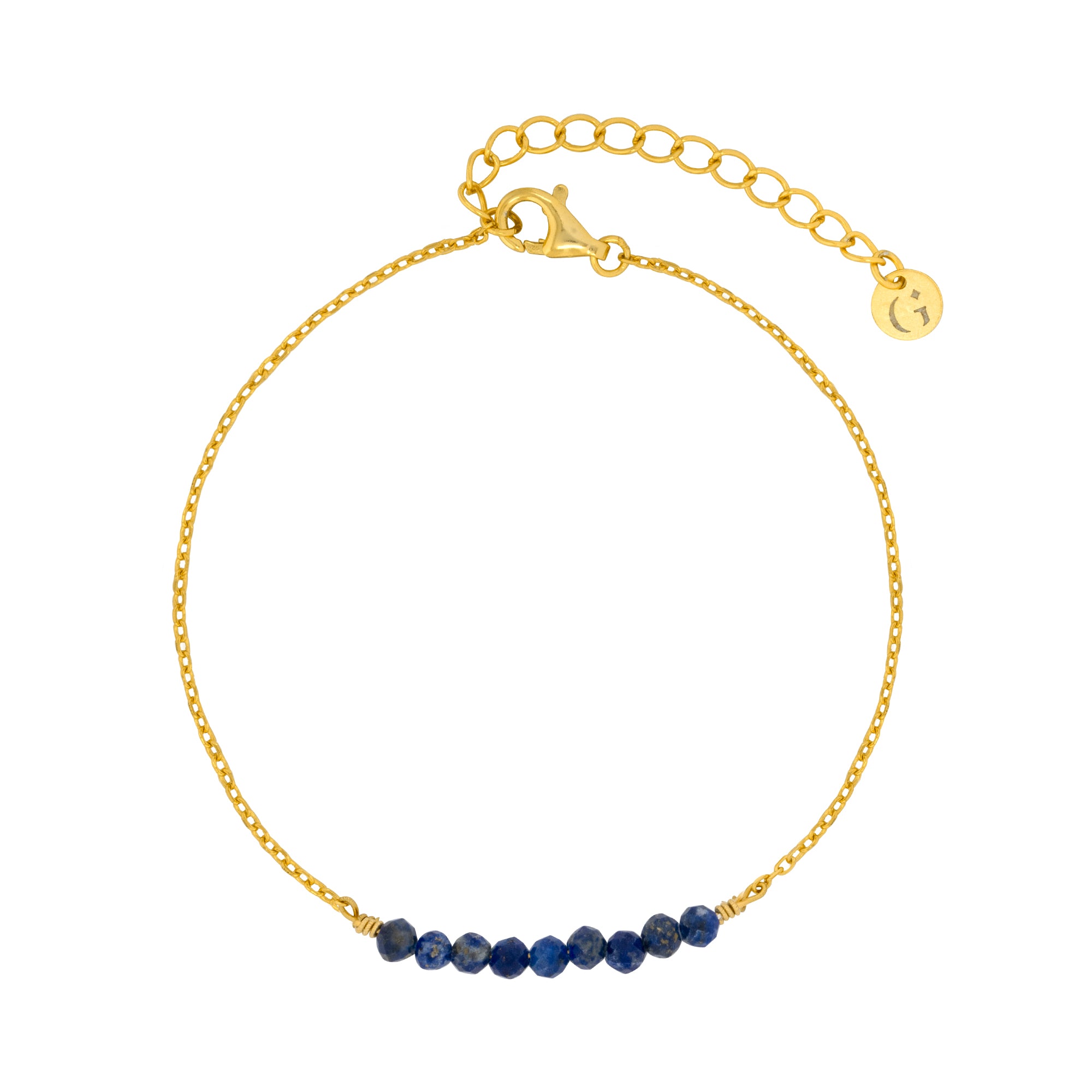 Blue Lapis Beads Bracelet