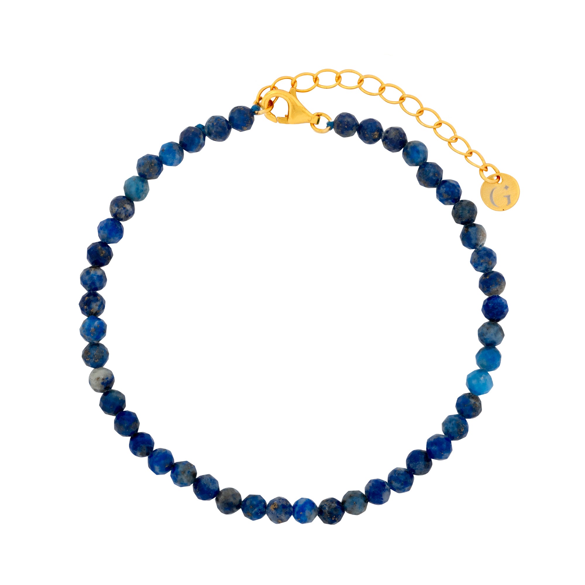 Blue Lapis Beaded Bracelet
