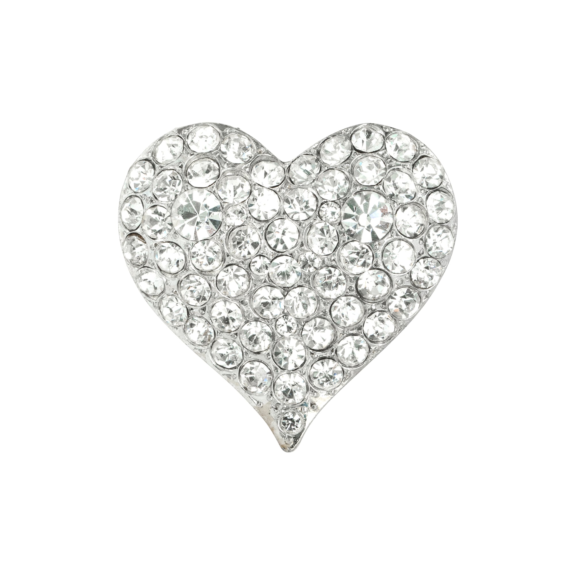 Vintage Jewel Heart Brooch
