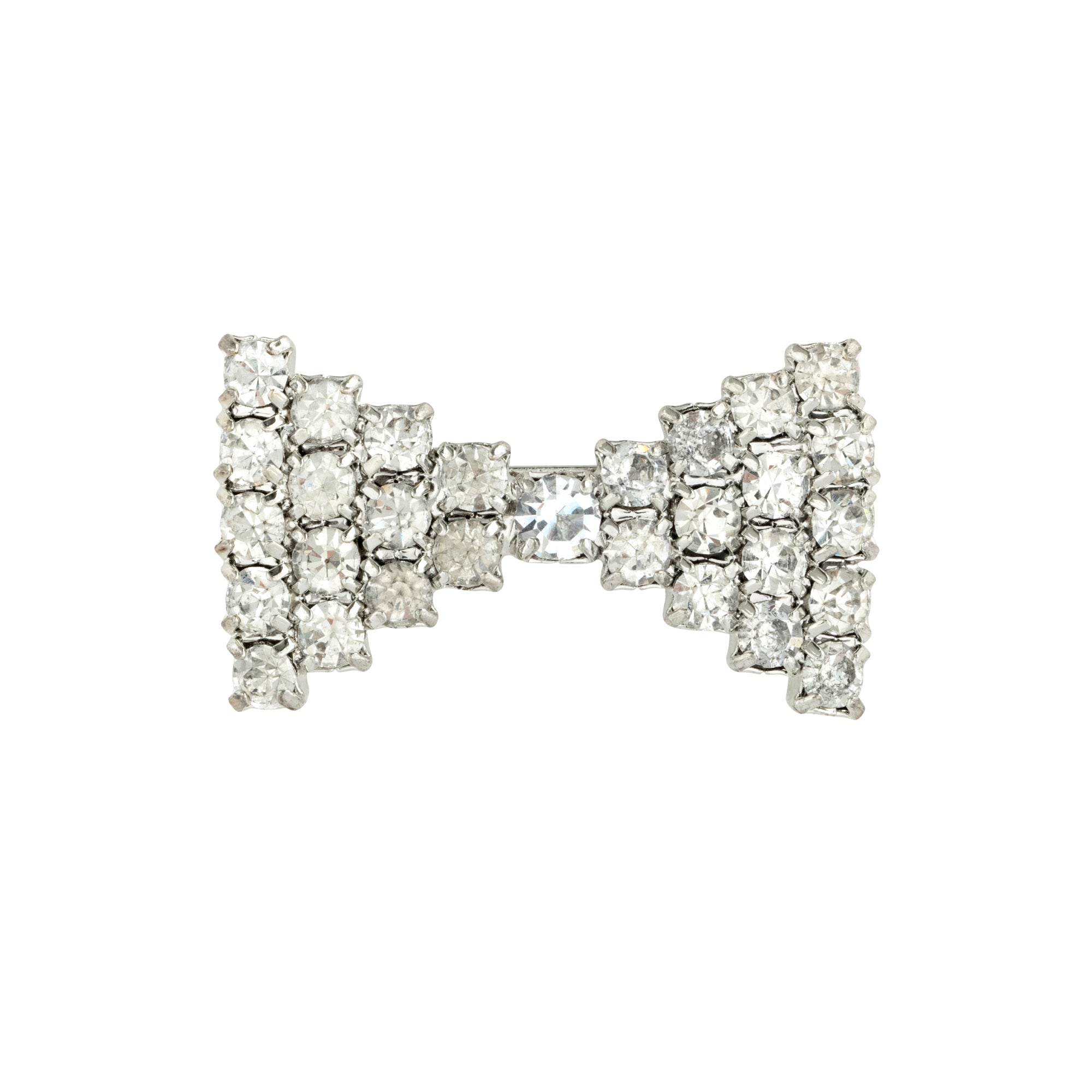 Vintage Jewel Bow Brooch