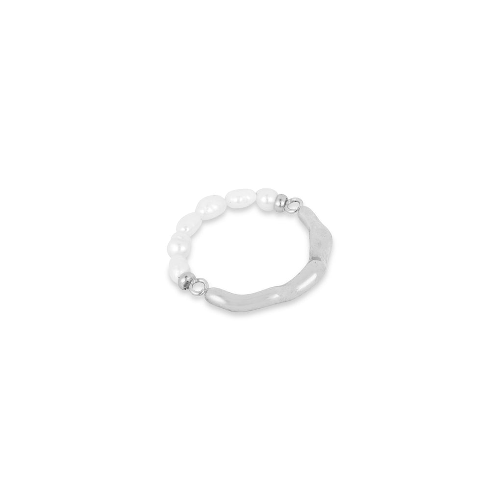 Asymmetric Pearl Boho Ring
