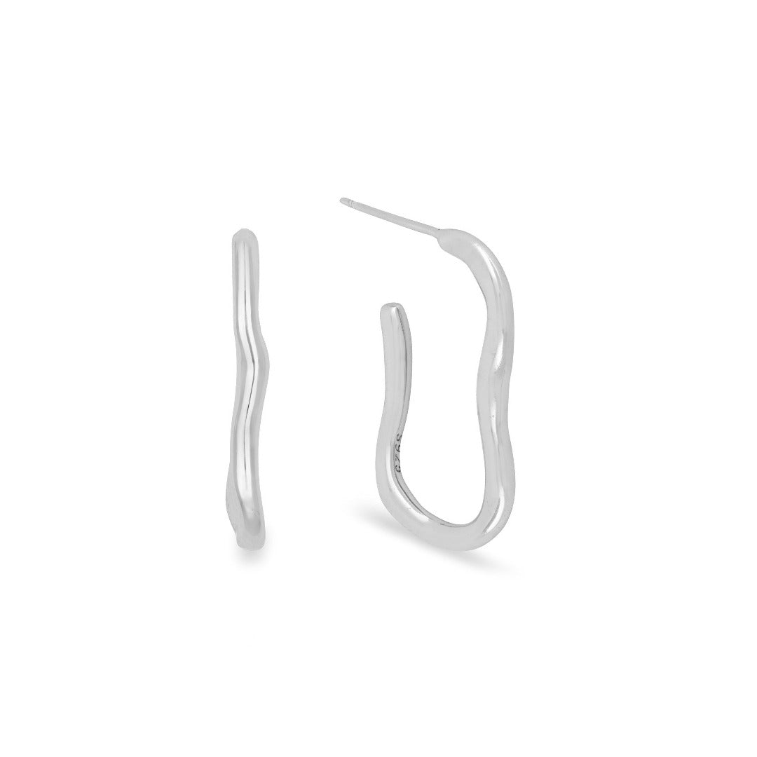 Ripple Hoop Earrings