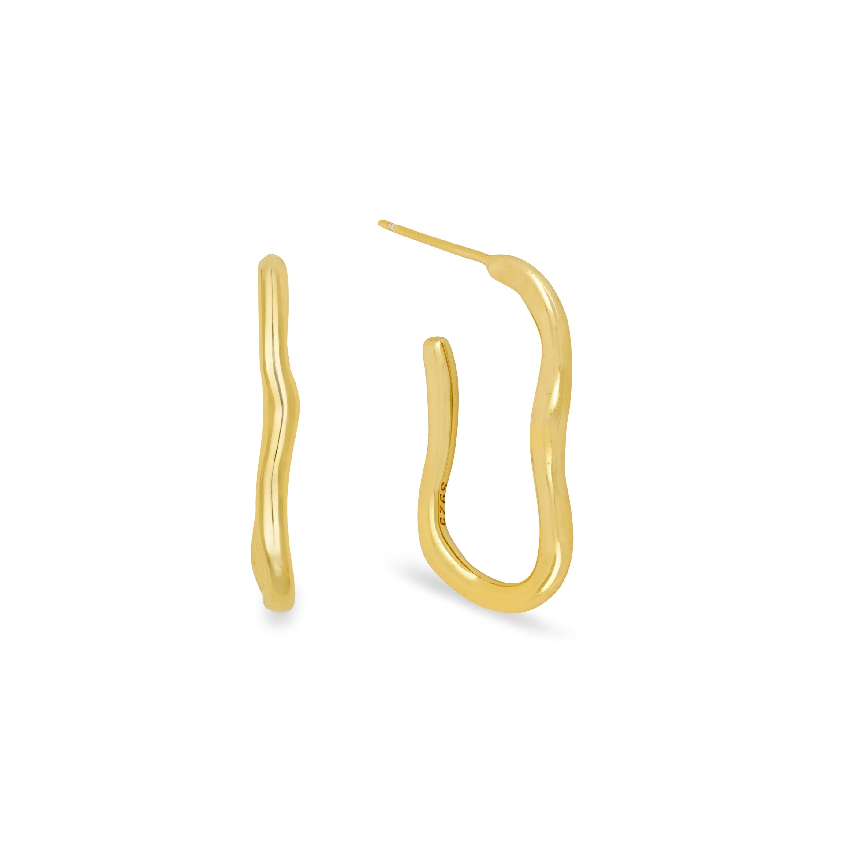 Ripple Hoop Earrings