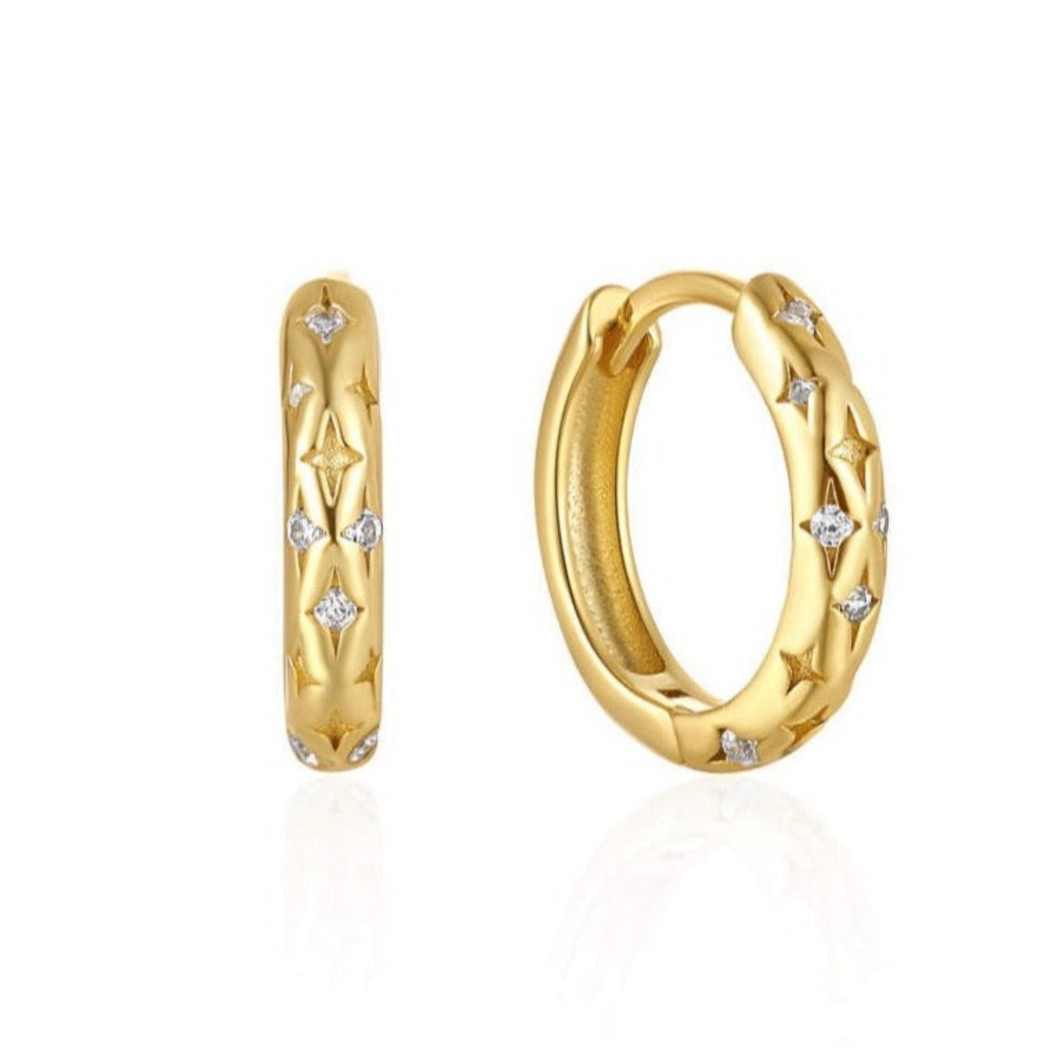 Celeste Huggie Hoops