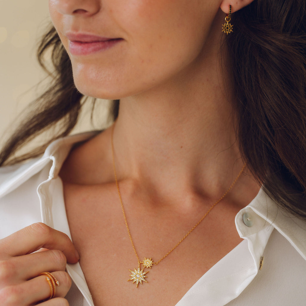 Celestial Black Moon & Star Huggies