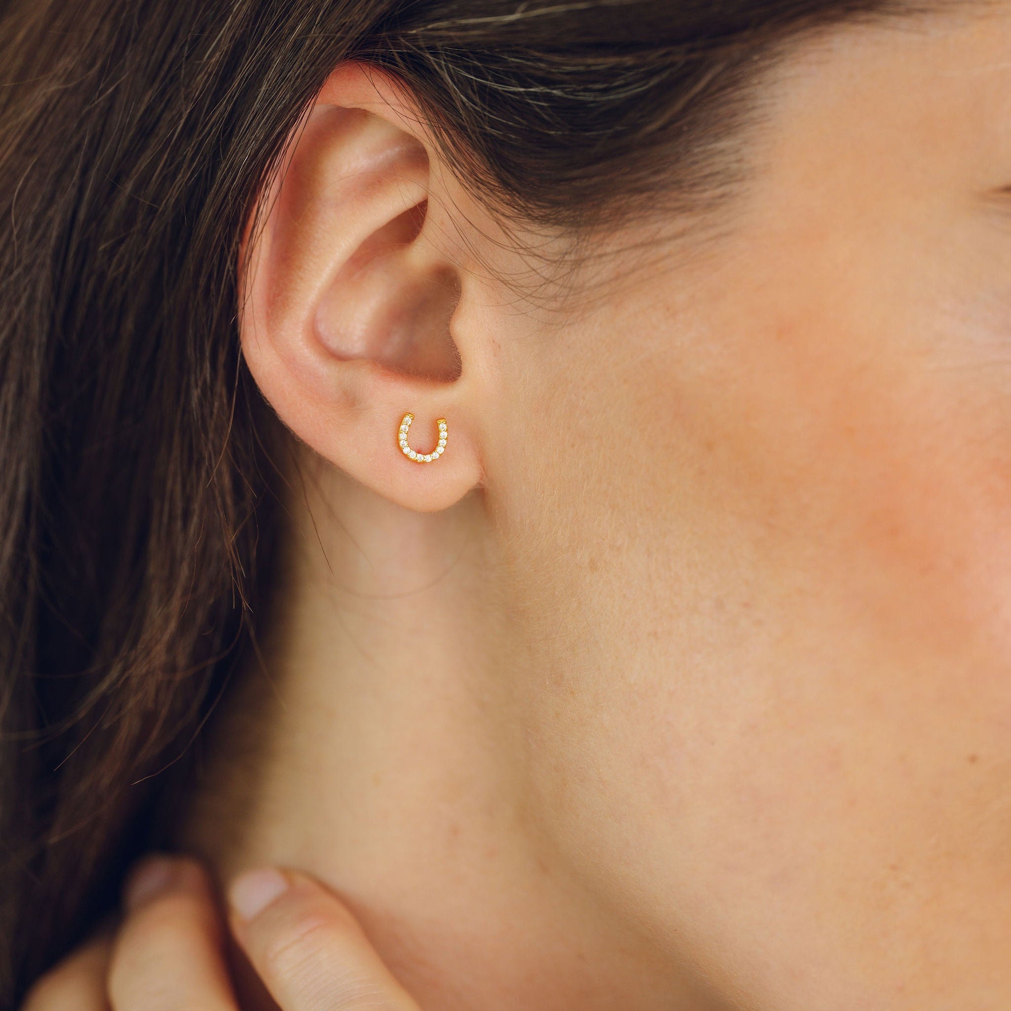 Horseshoe Stud Earrings
