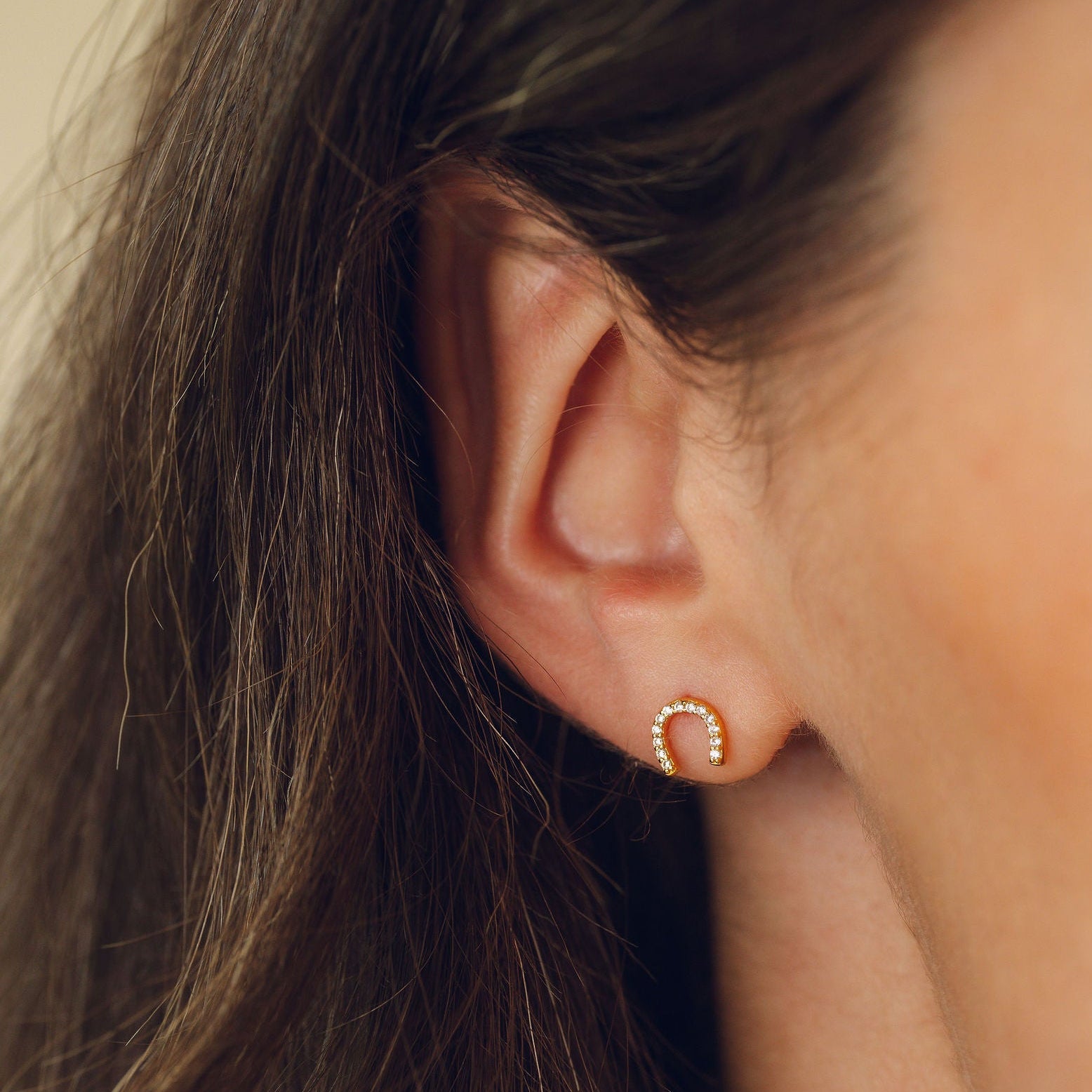 Horseshoe Stud Earrings