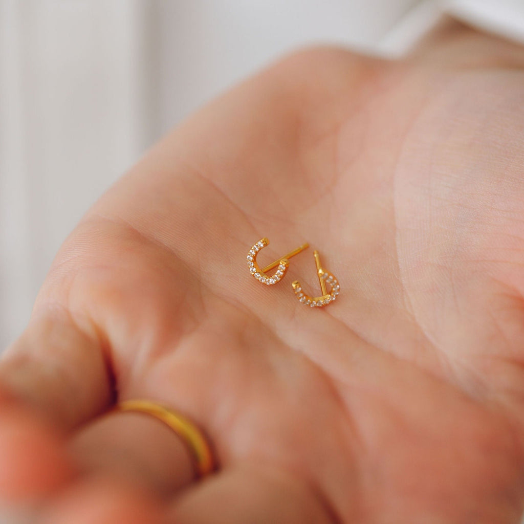 Horseshoe Stud Earrings