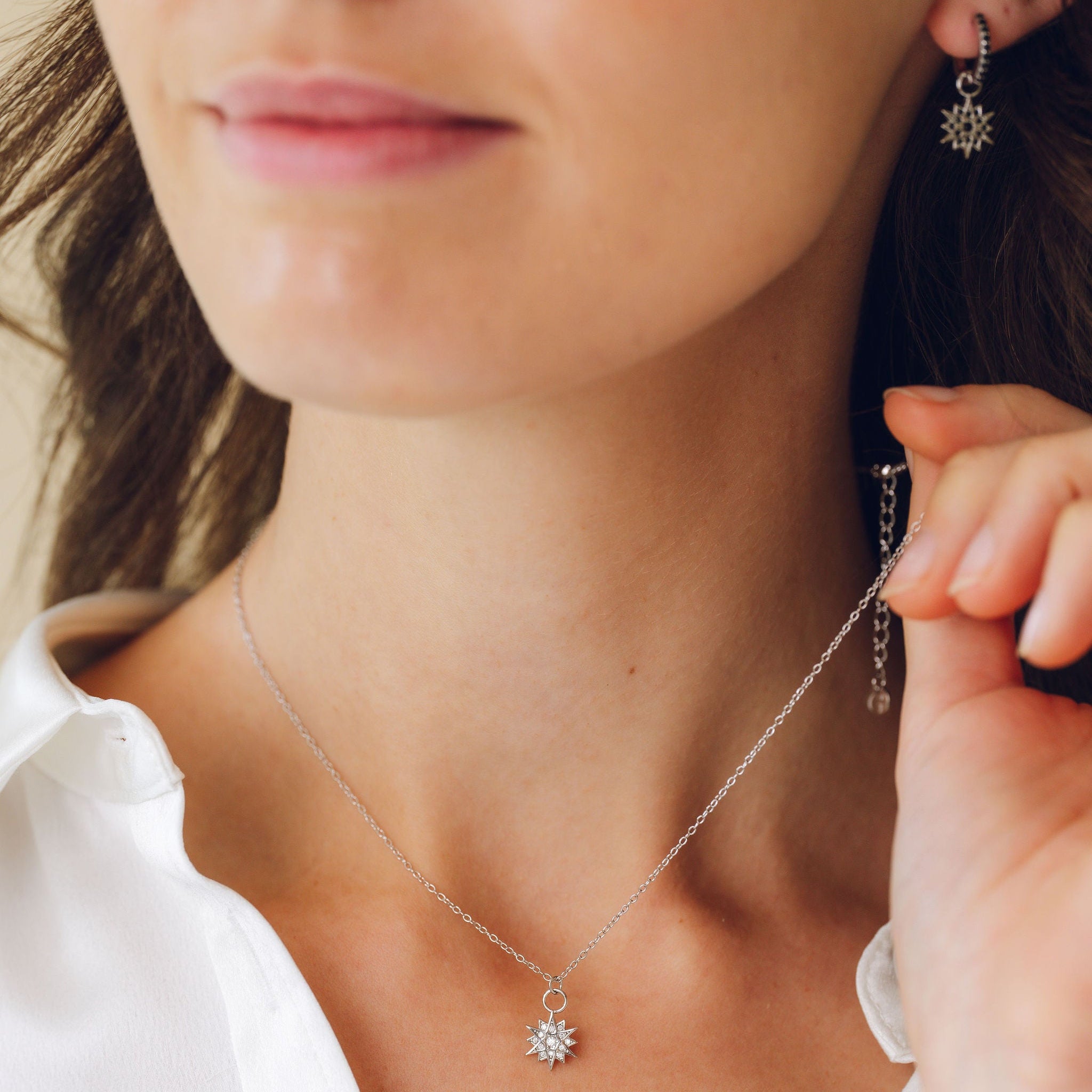 Celestial Black Moon & Star Huggies