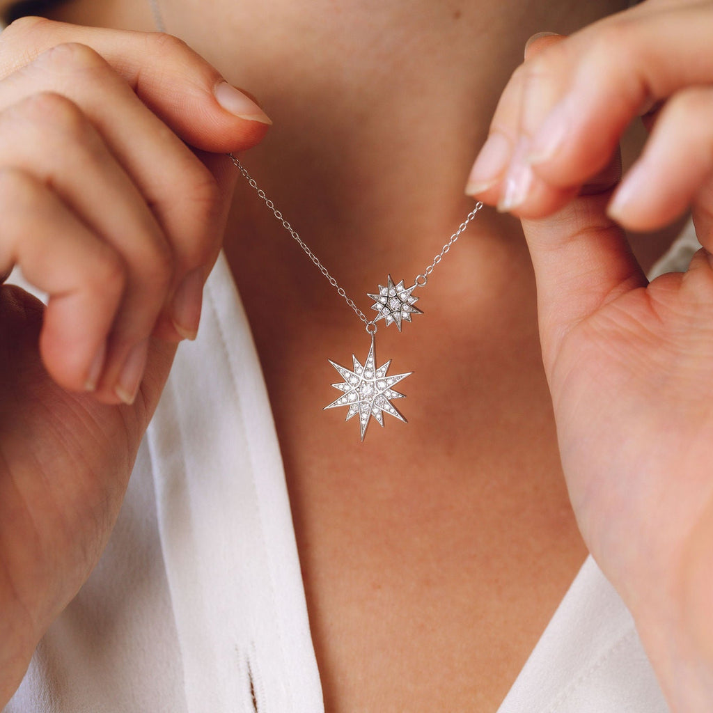 Celestial Double Star Necklace