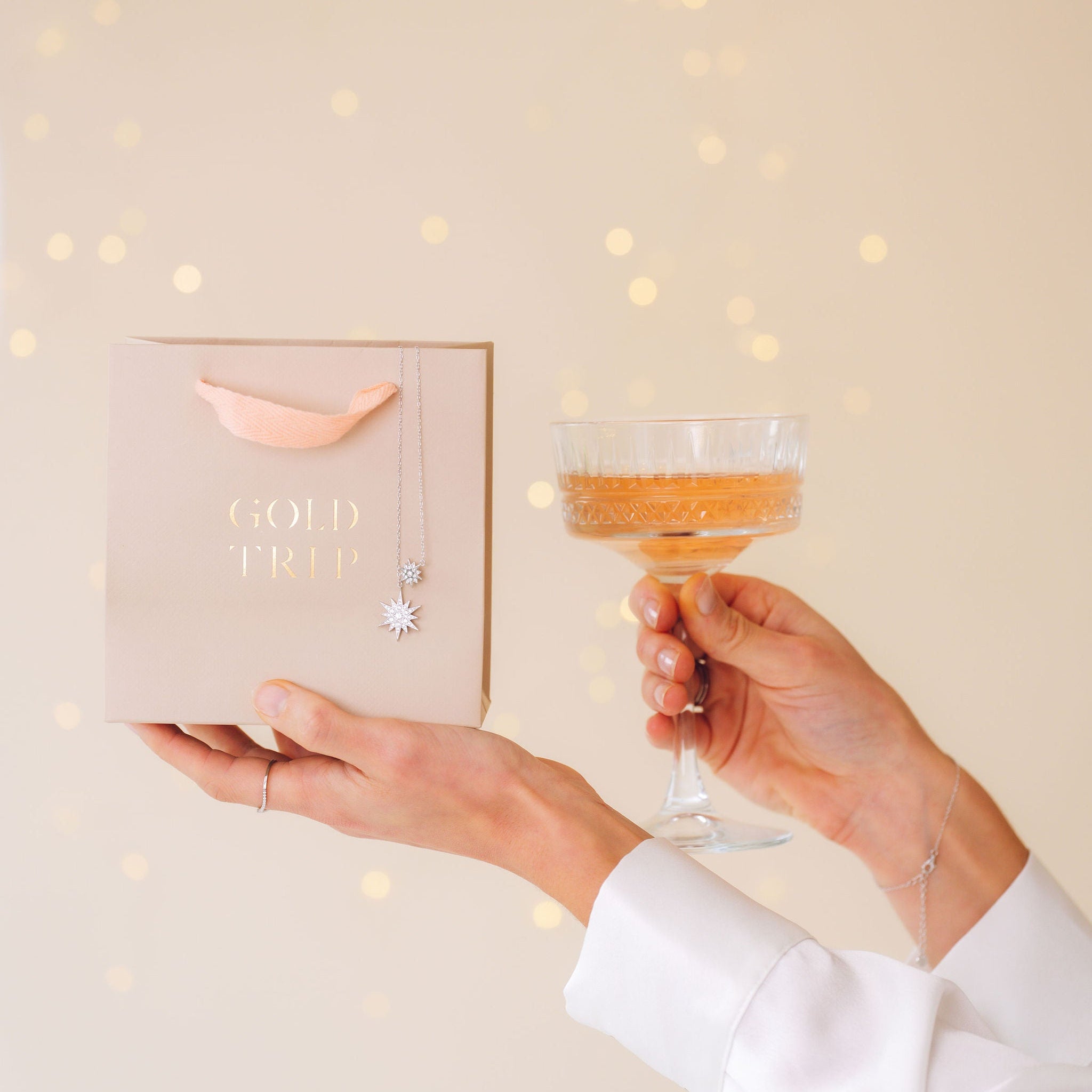 Celestial Double Star Necklace