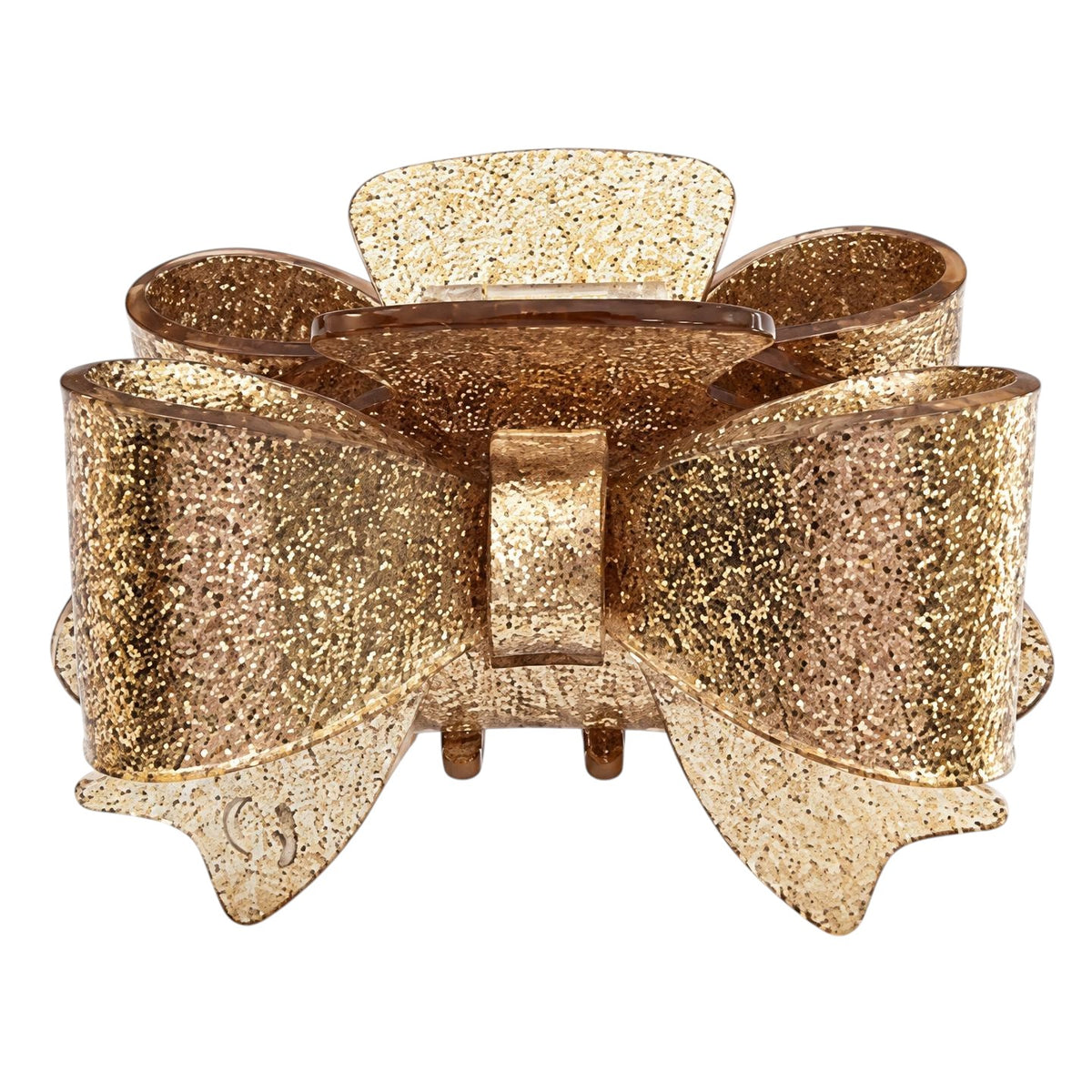 Gold Bow Claw Clip