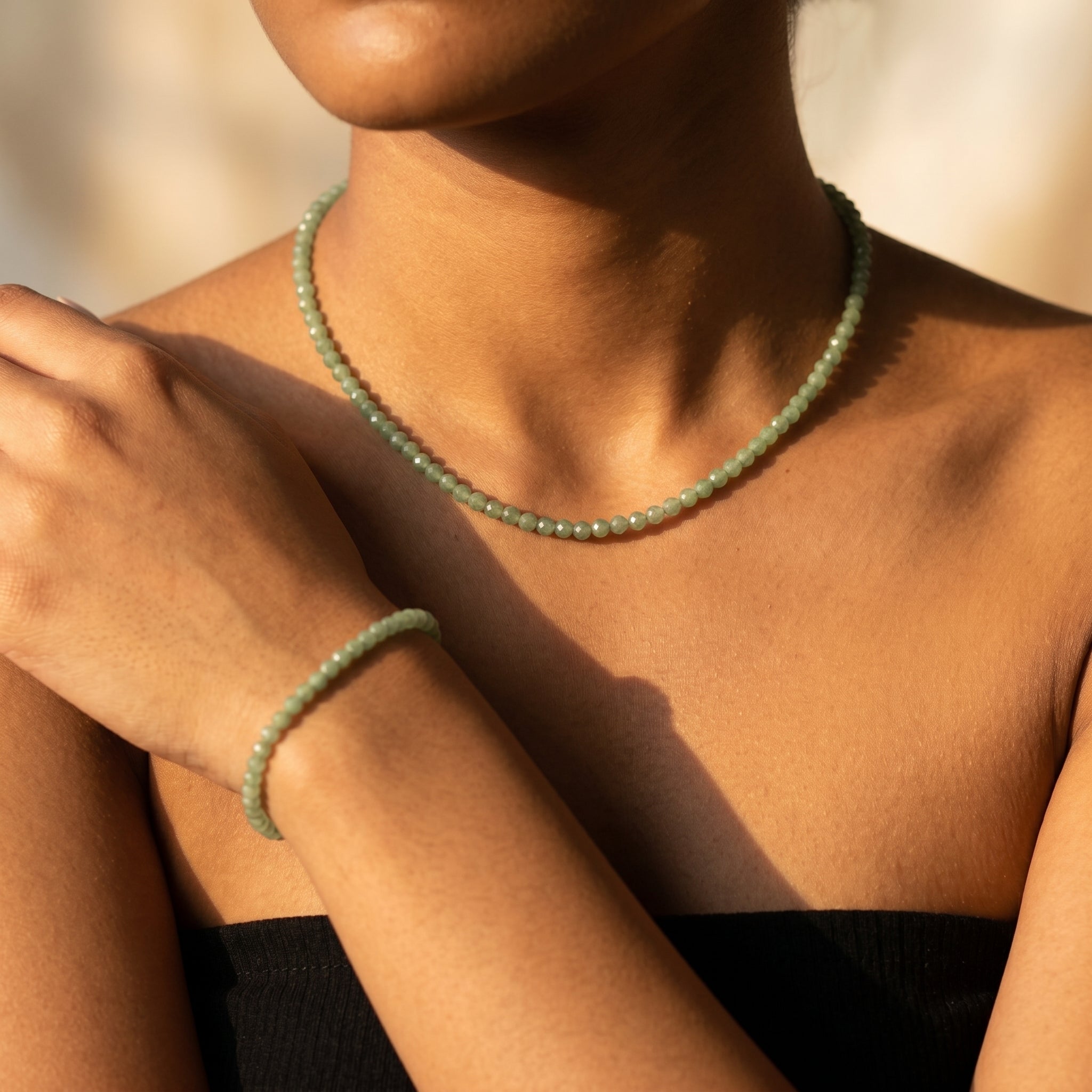 Green Aventurine Beaded Necklace