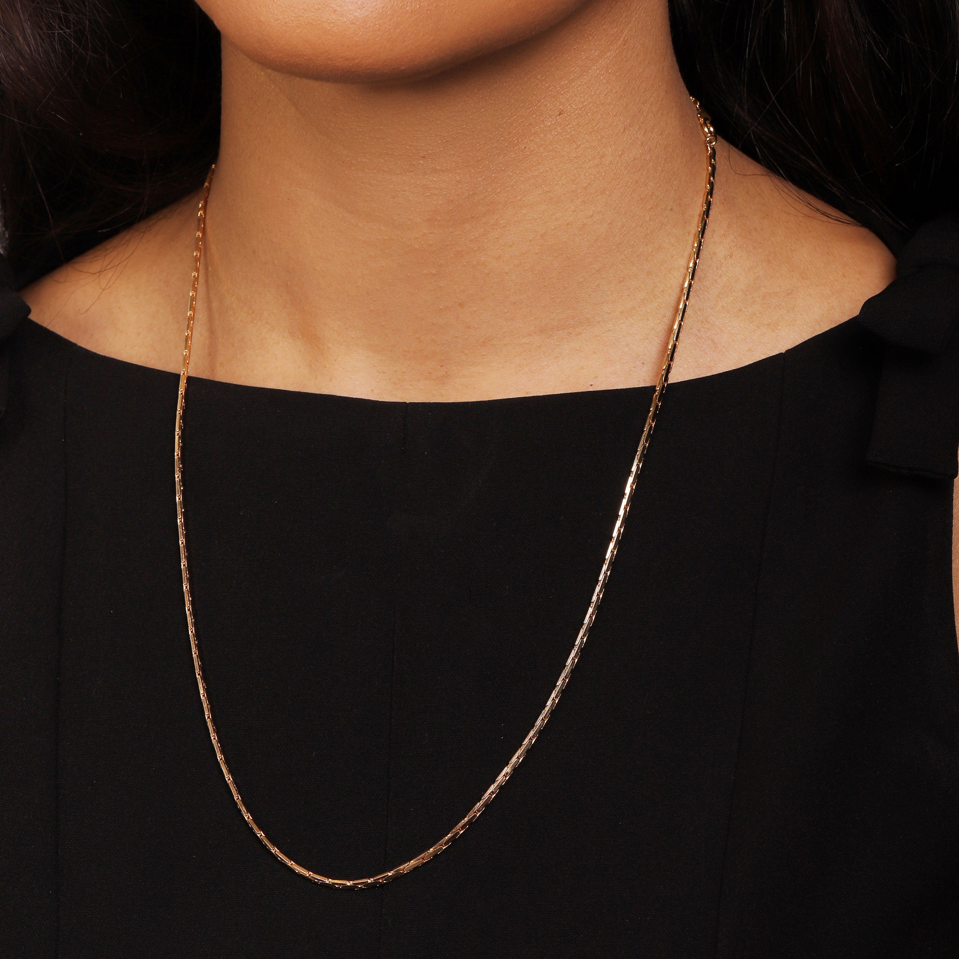 Vintage Box Link Necklace