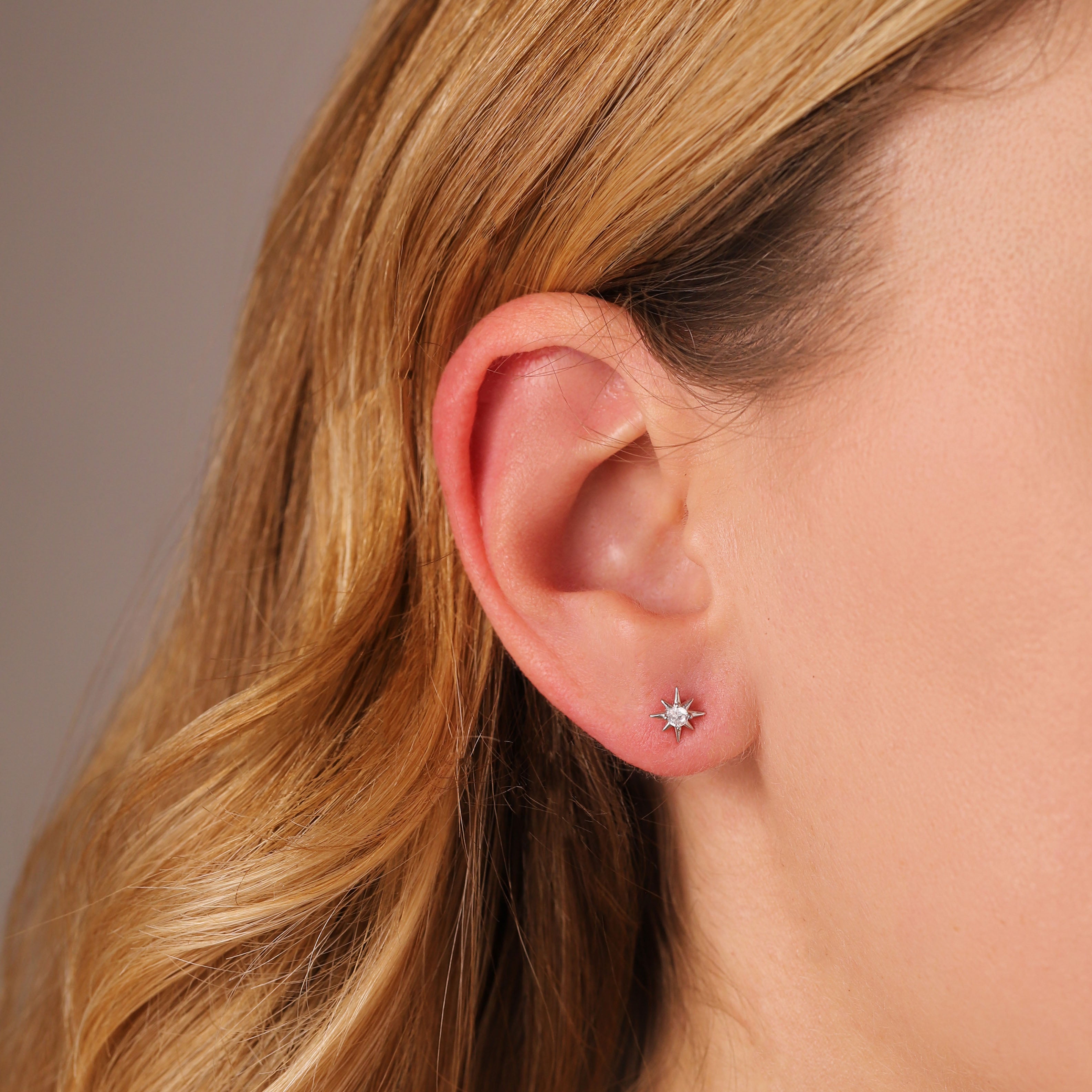 Little Starburst Stud Earrings